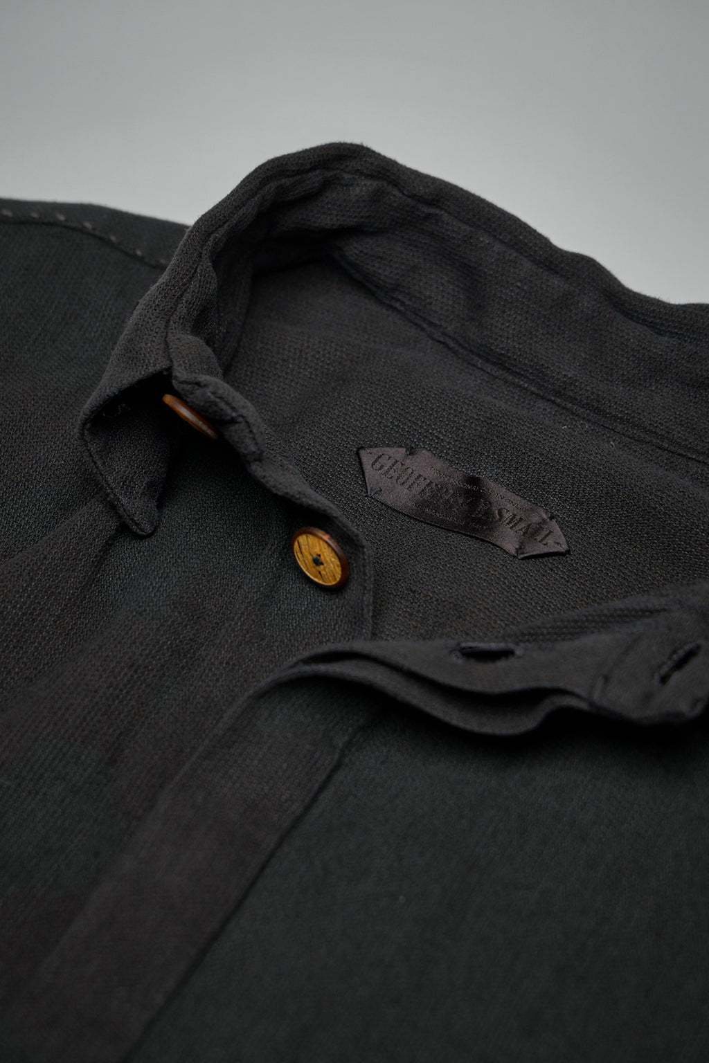 Assymetric Swing Back Exaggerated Volume Short Sleeve Workshirt