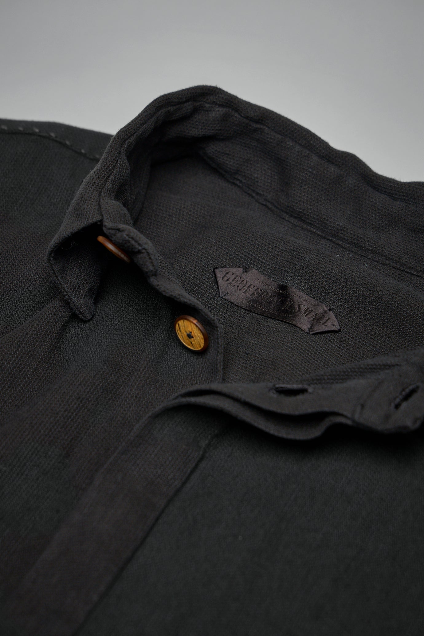 Assymetric Swing Back Exaggerated Volume Short Sleeve Workshirt