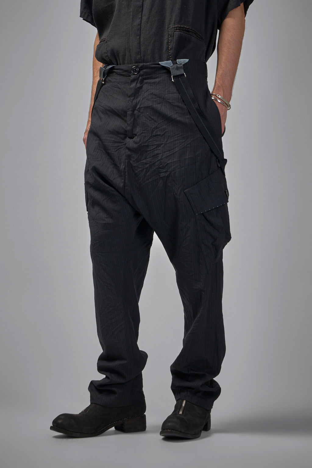 Advanced Drop-crotchttailored Cargo Pocket Trouser