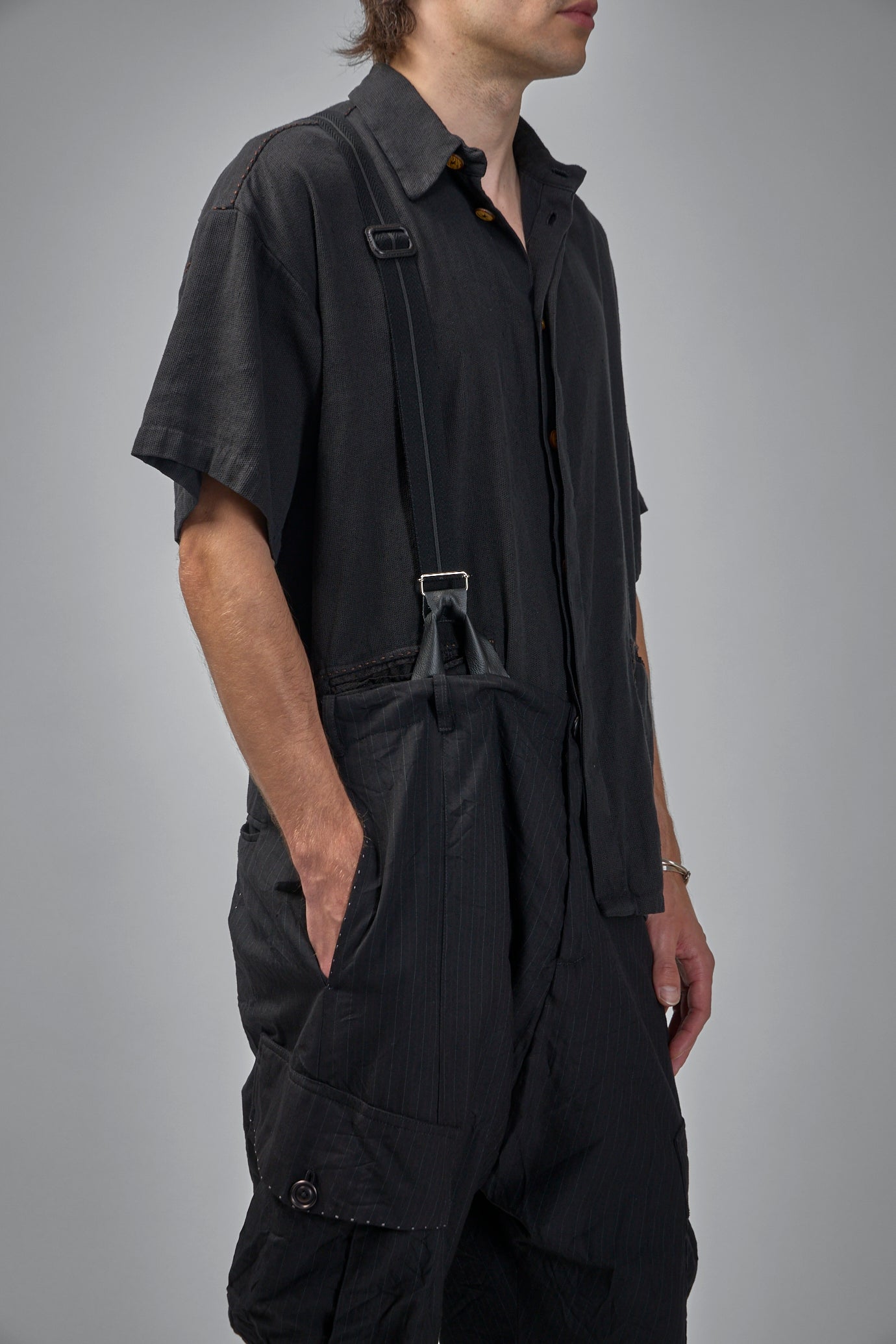 Advanced Drop-crotchttailored Cargo Pocket Trouser