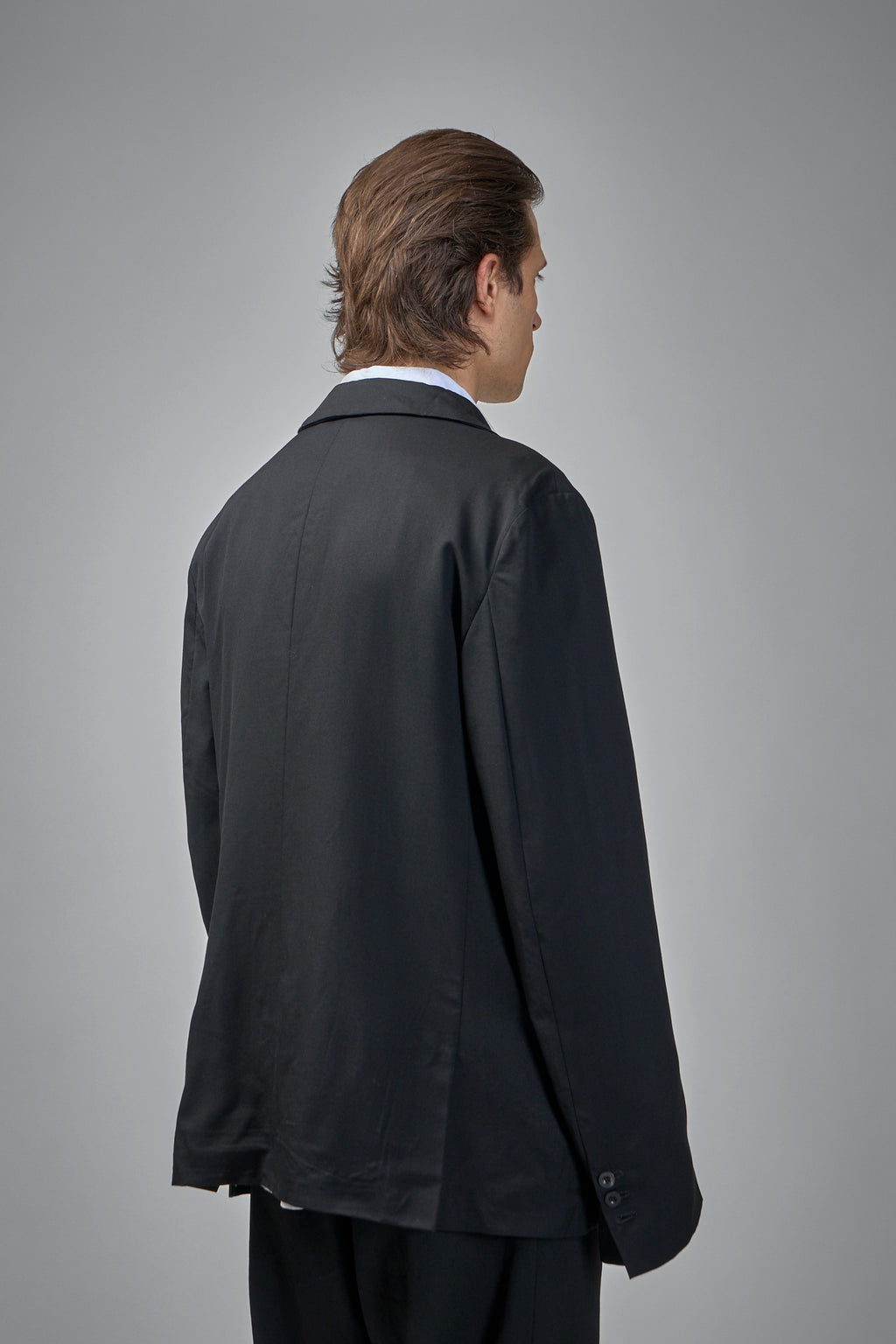 3-button Single-breasted Peak-lapel, Hand Pad-stitched Jacket