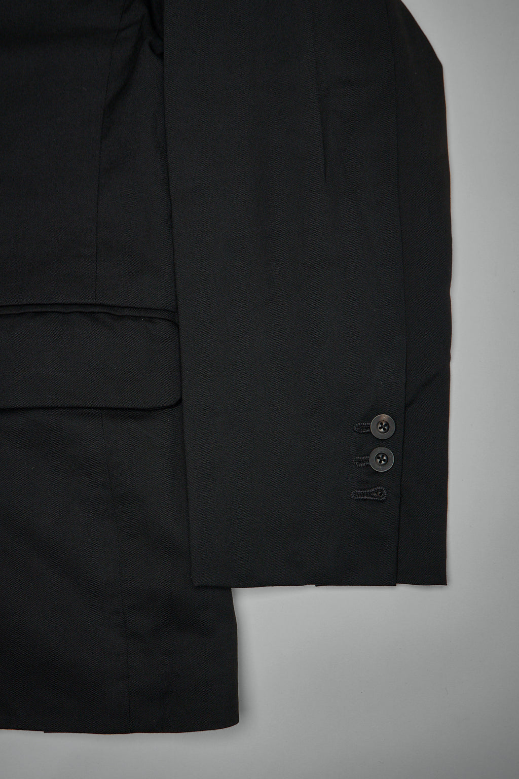 3-button Single-breasted Peak-lapel, Hand Pad-stitched Jacket