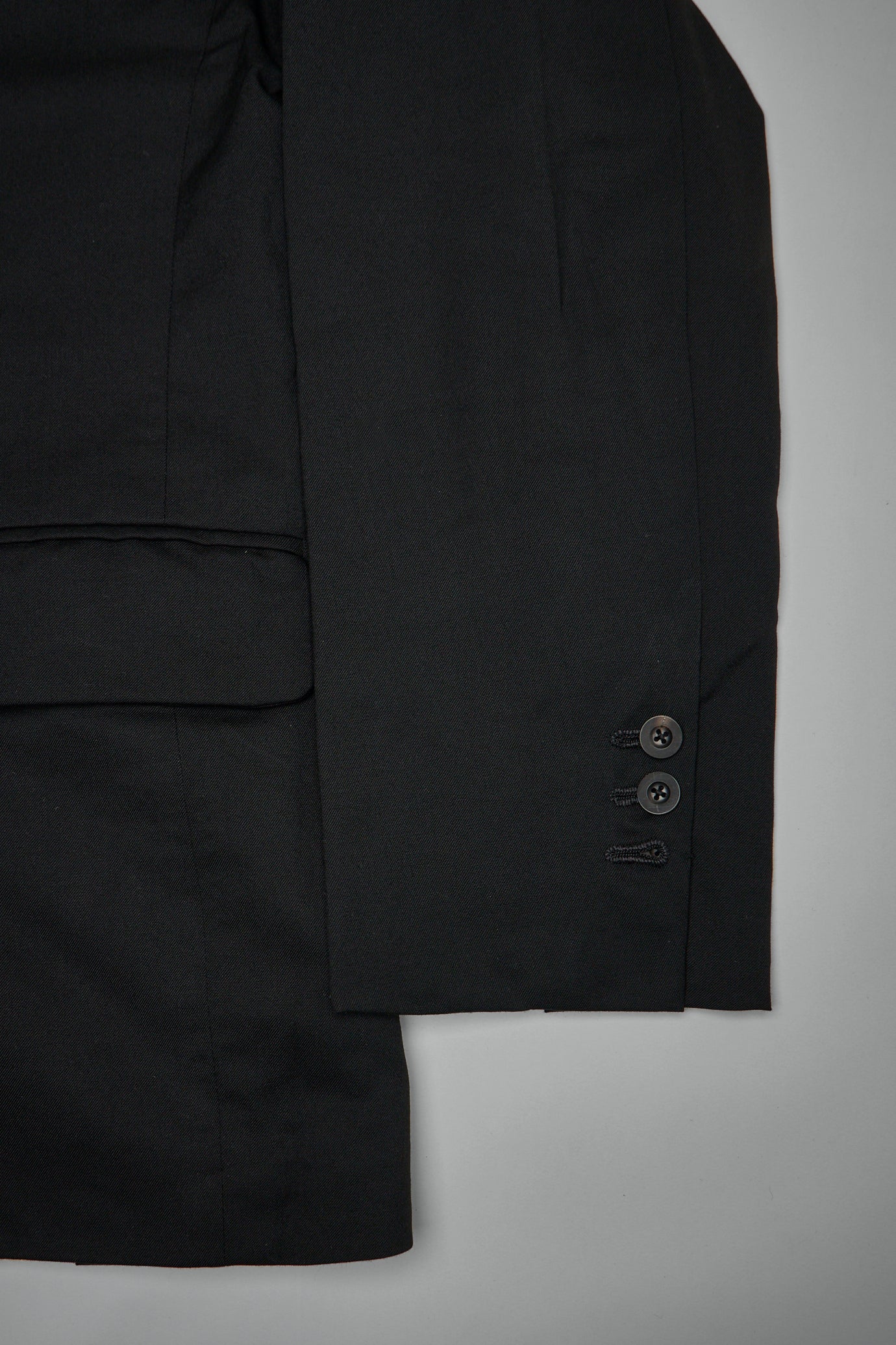 3-button Single-breasted Peak-lapel, Hand Pad-stitched Jacket