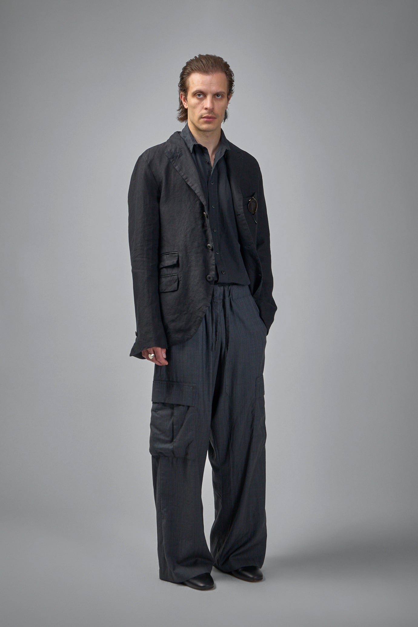 Hand Pad-stitched Classic Notch Lapel 3-button Fully-lined Jacket