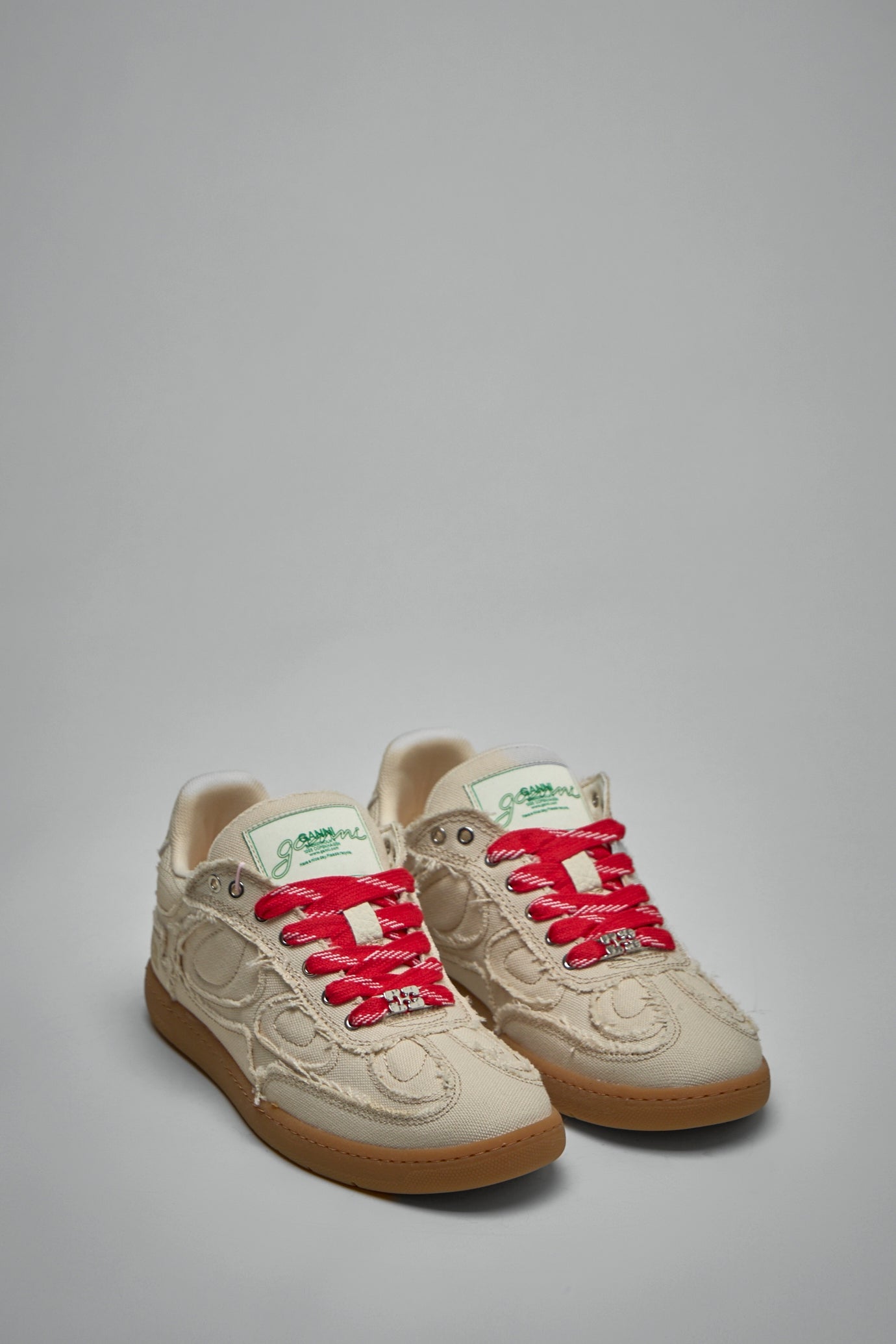 Canvas Raw Edge Sneakers