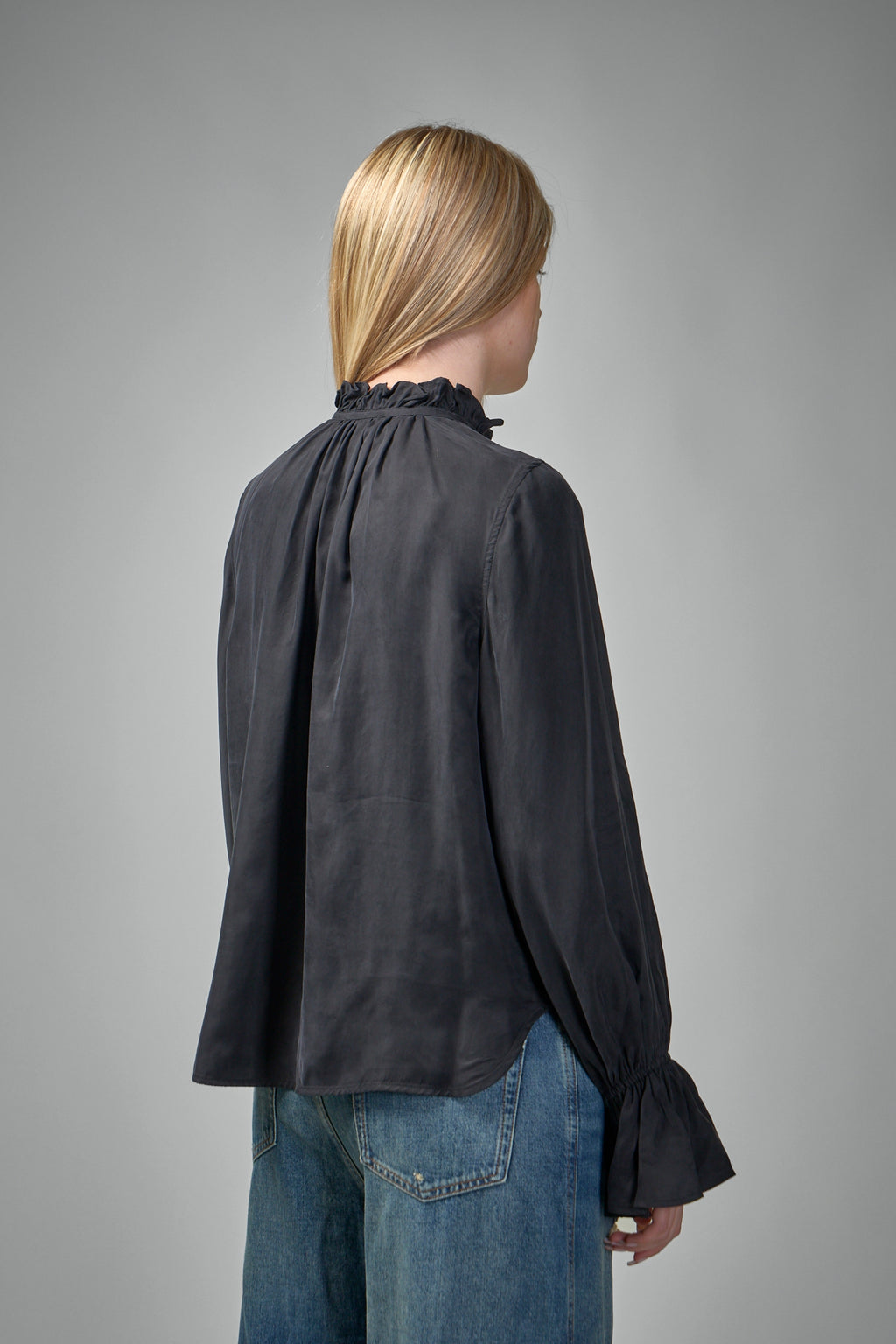 Fluid Cupro Tie Shirt