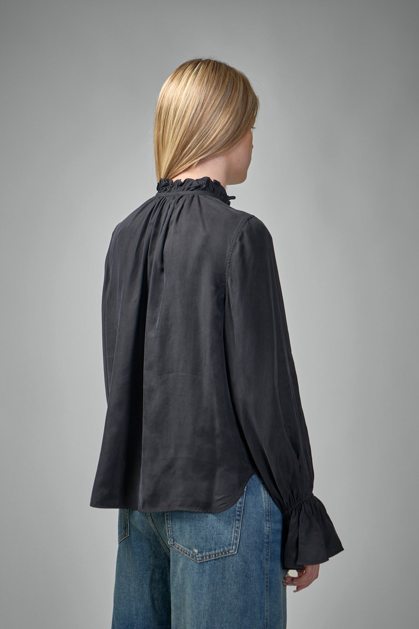 Fluid Cupro Tie Shirt