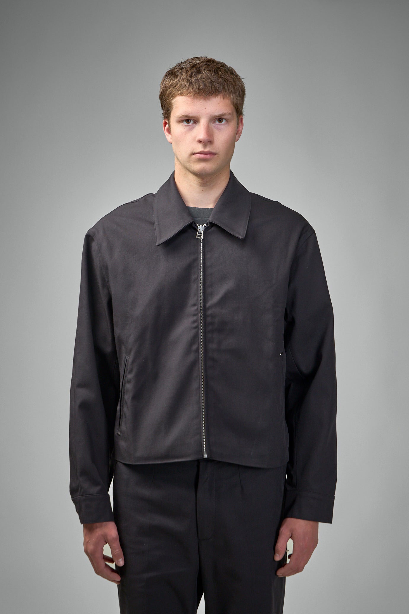 Twill Boxy Blouson black