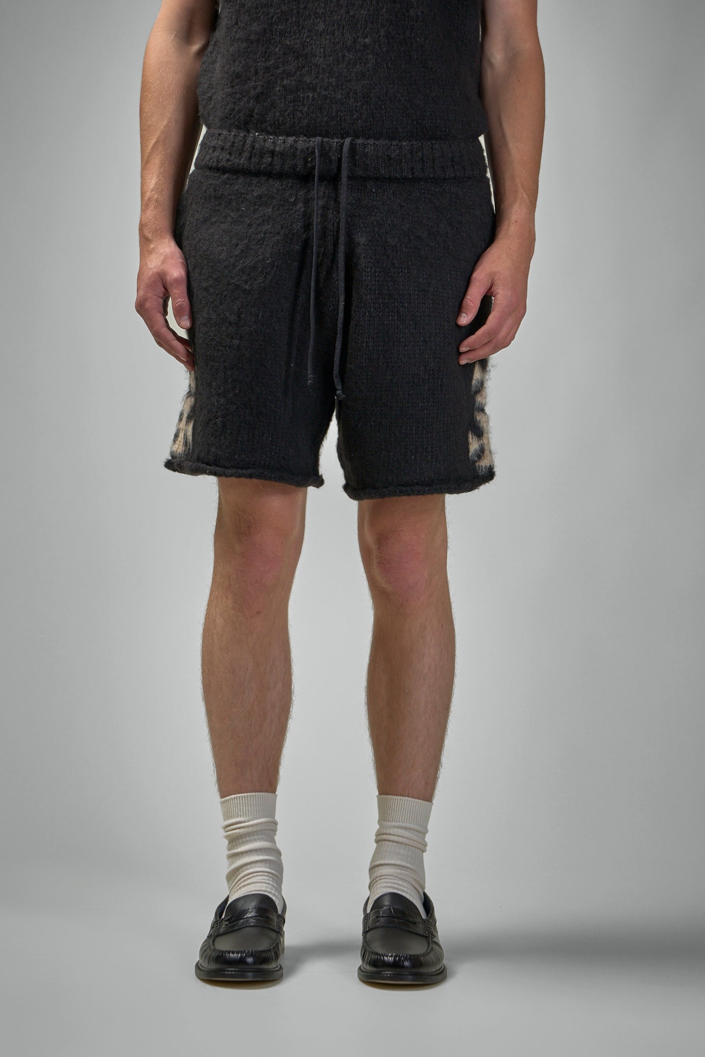 Brushed Cross Knit Shorts