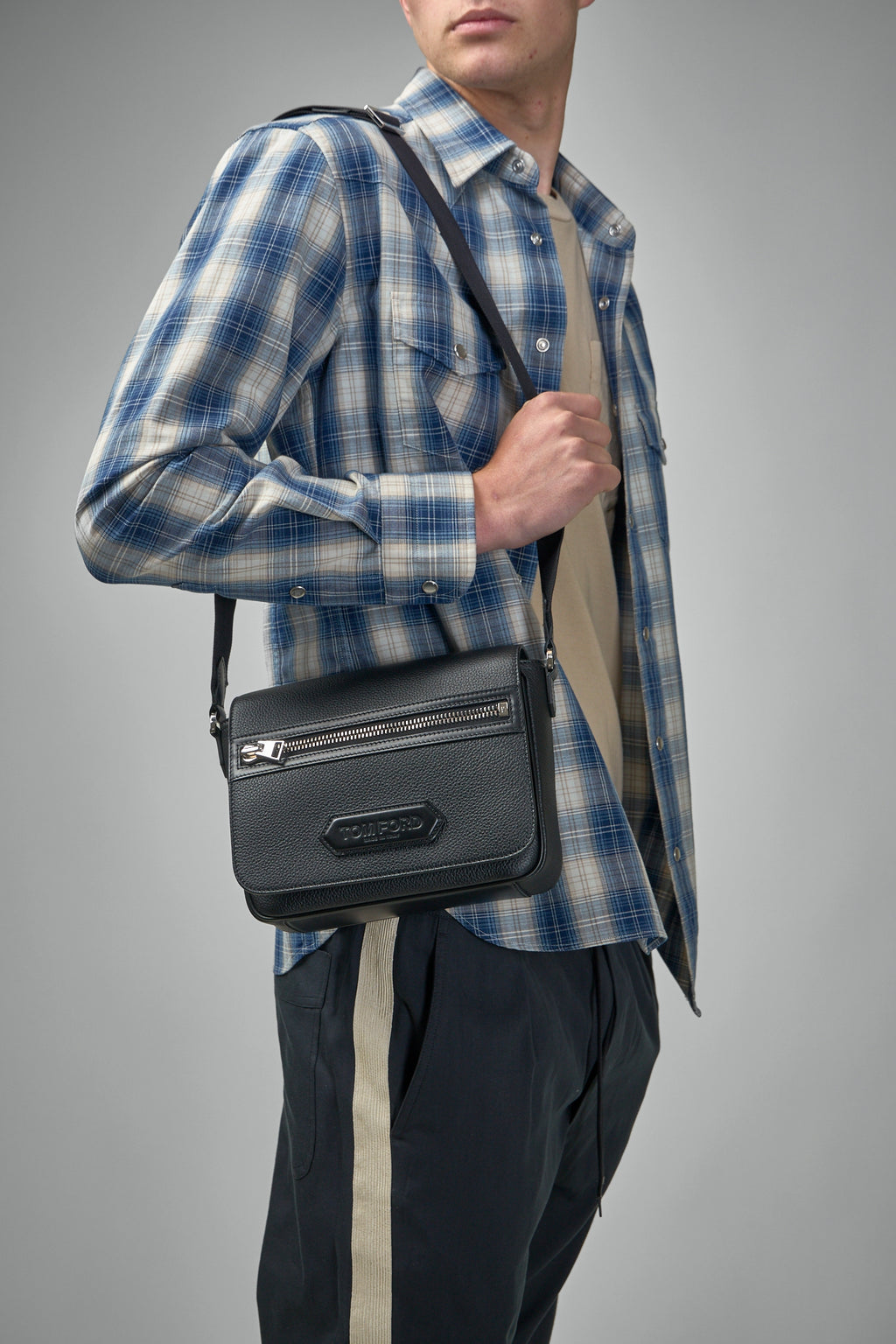 Soft Grain Leather Traveller Messenger