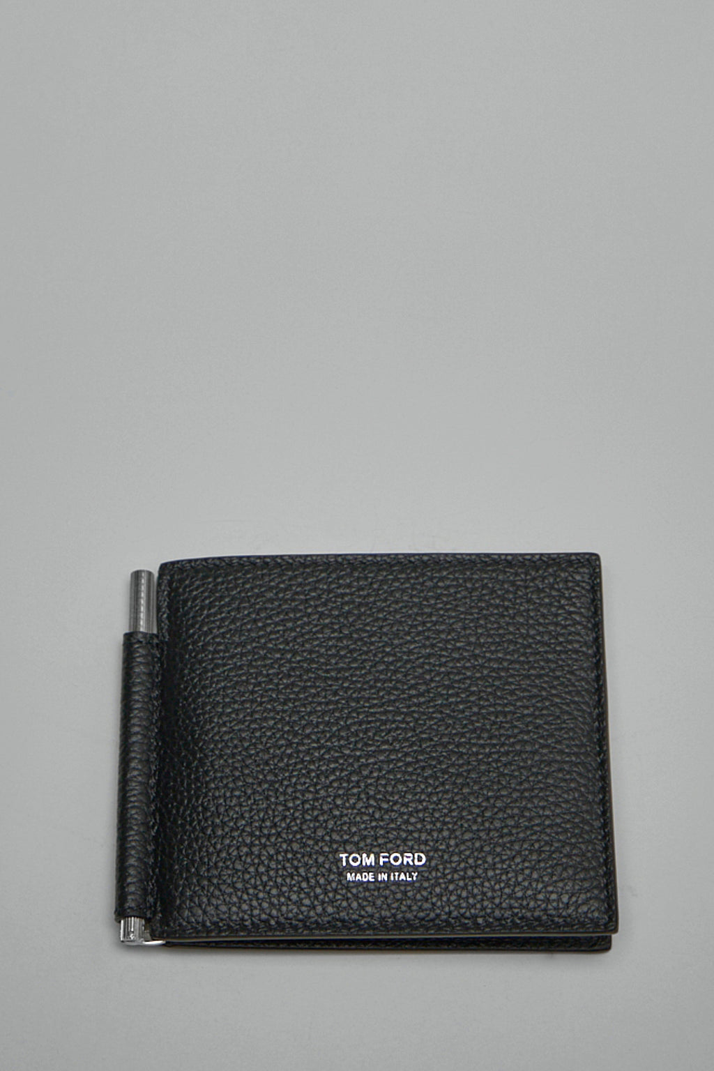 Soft Grain Leather T Line Money Clip Wallet