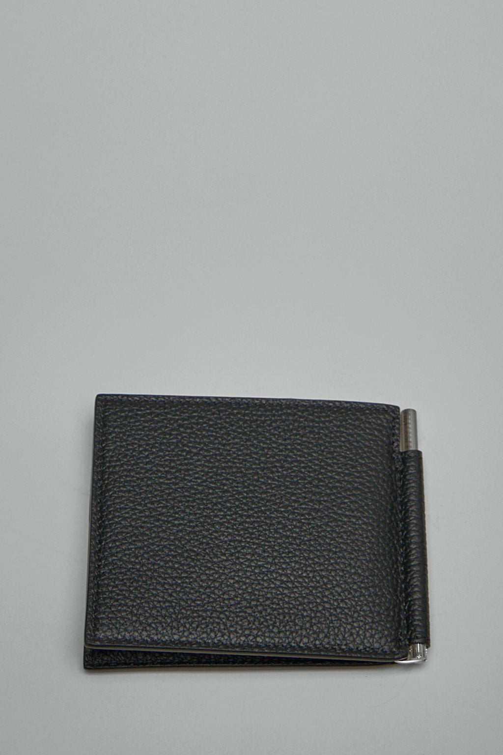 Soft Grain Leather T Line Money Clip Wallet