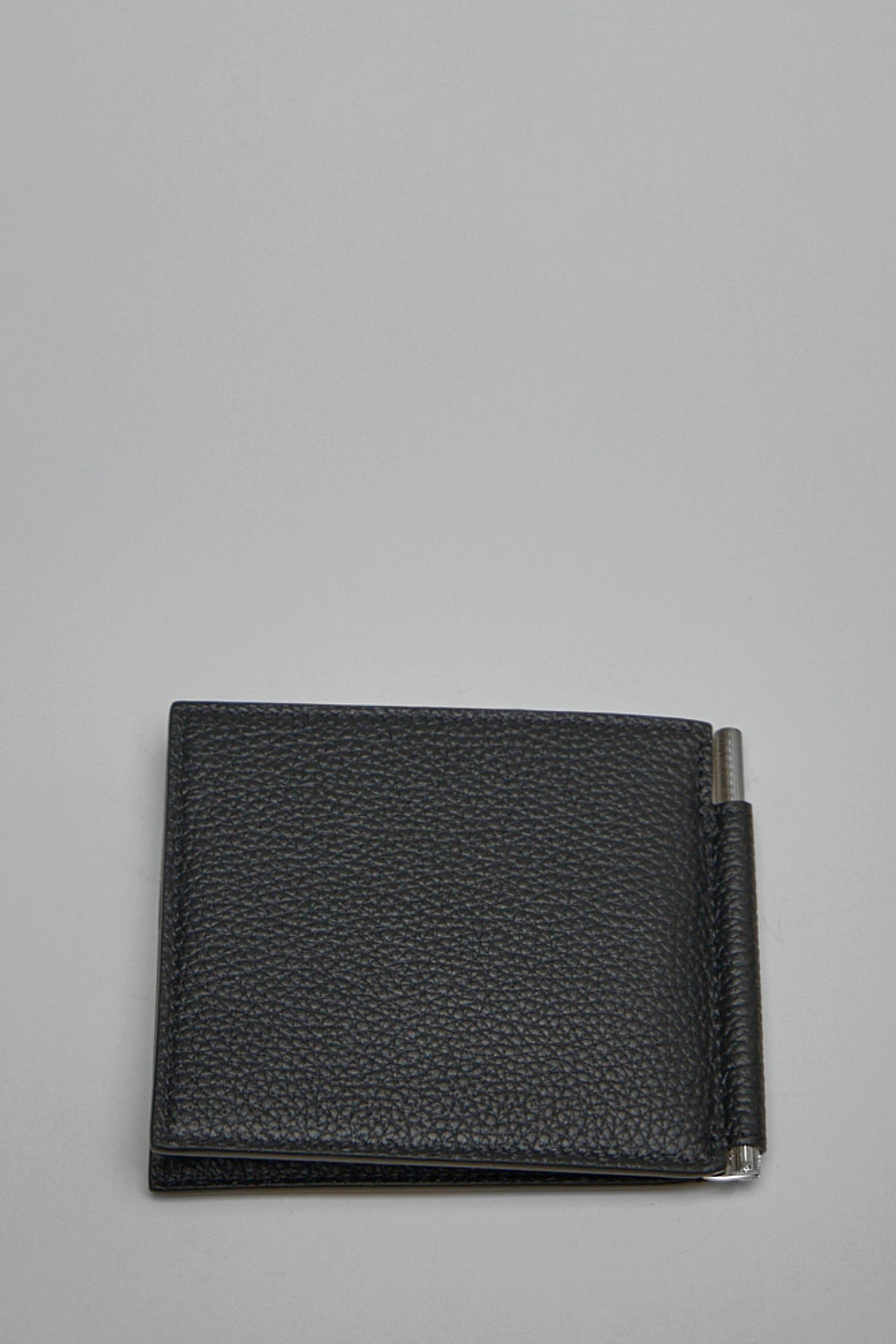 Soft Grain Leather T Line Money Clip Wallet