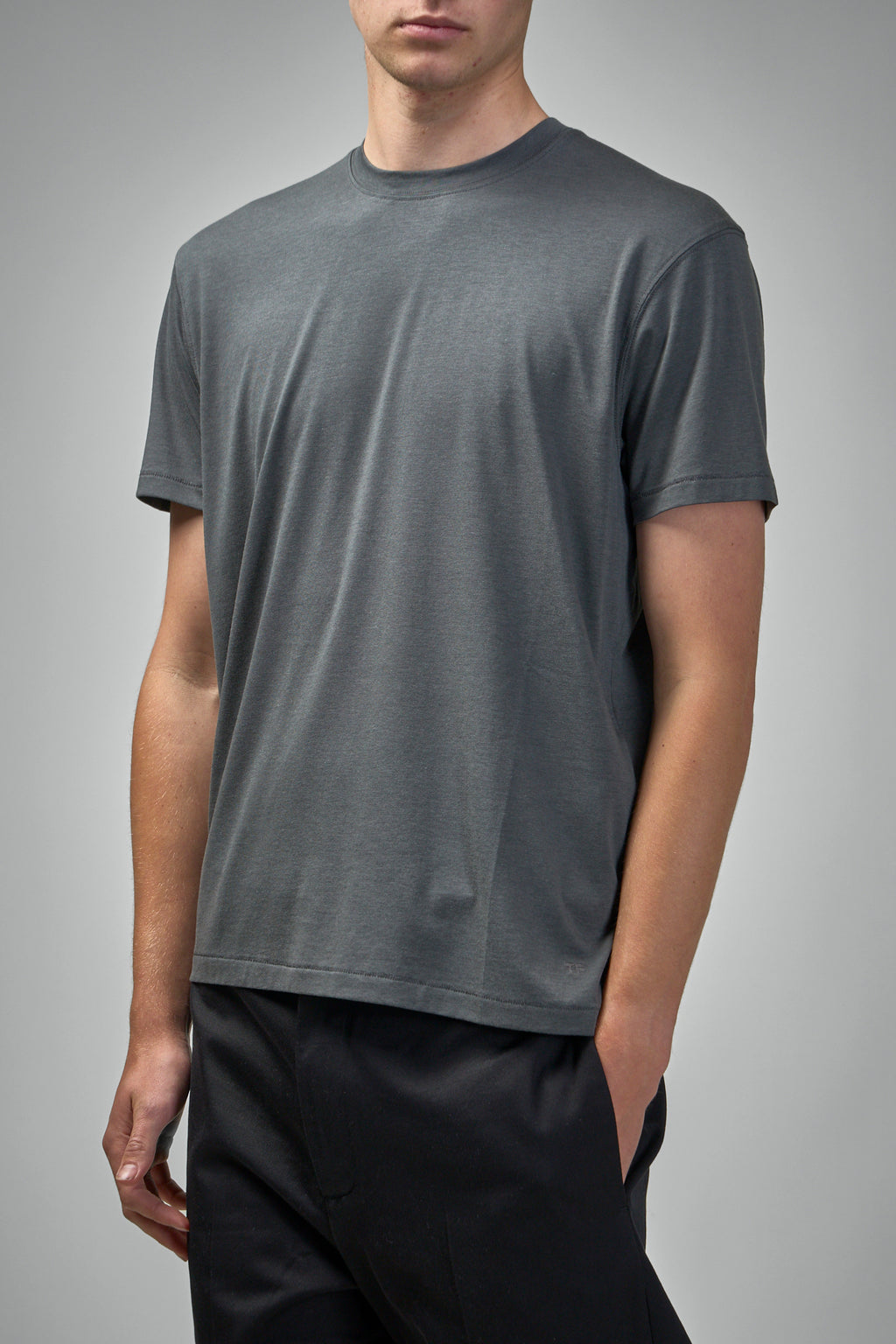 Lyocell Cotton SS Crew Neck