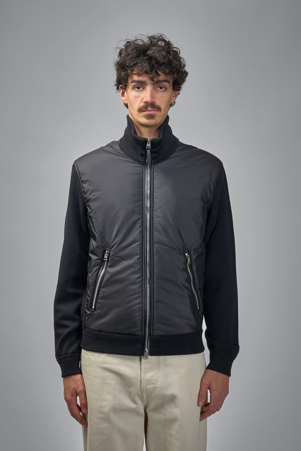 Light Nylon Merino Zip Through