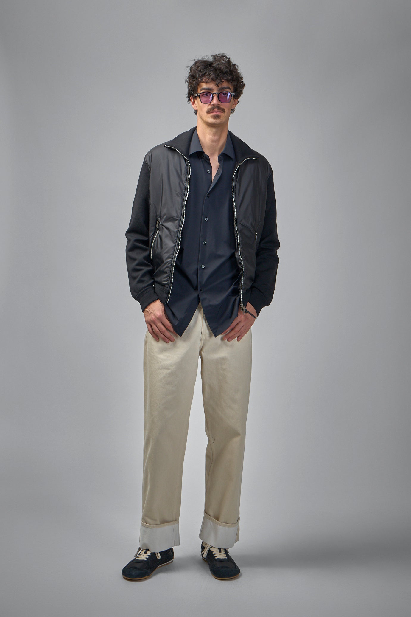 Light Nylon Merino Zip Through