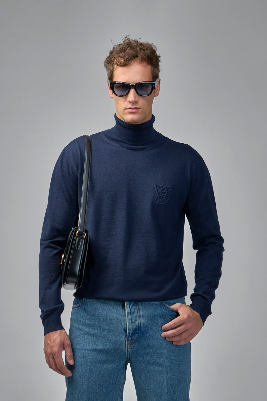 Turtleneck with VG Embroidery
