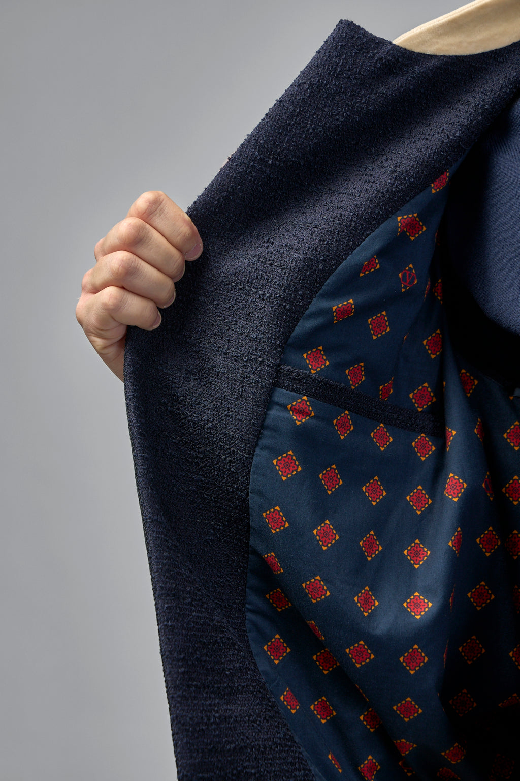 Cotton Tweed Bomber Jacket