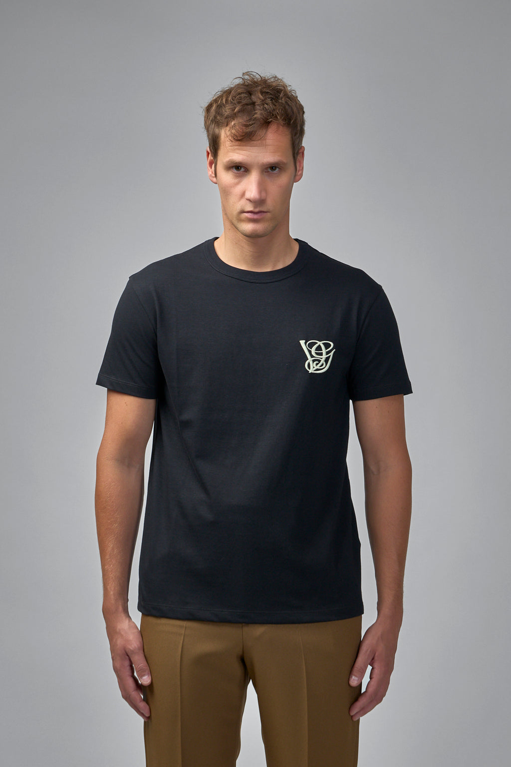 Cotton T-Shirt With VG Patch