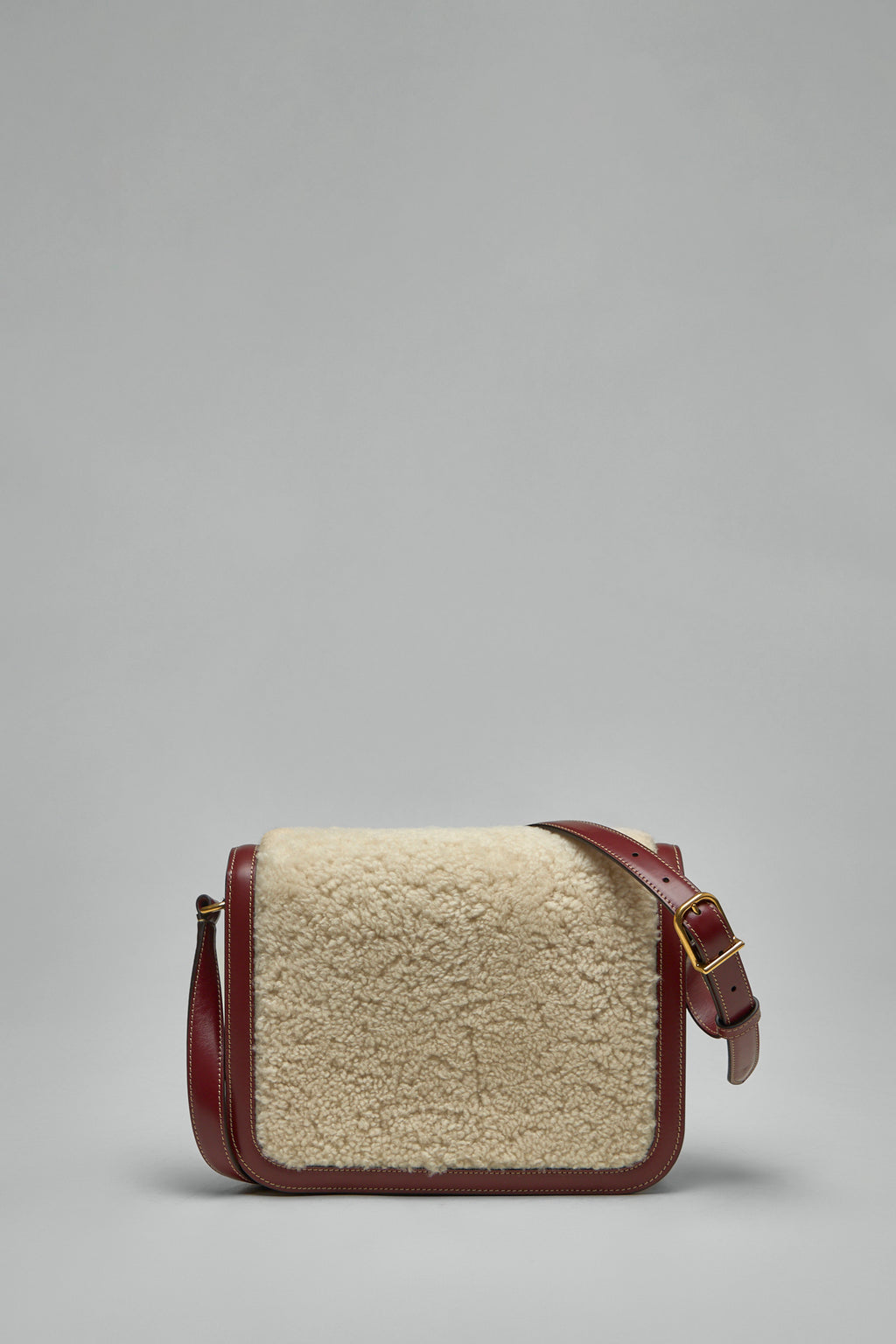 VLogo Plaque Foldover Top Shoulder Bag