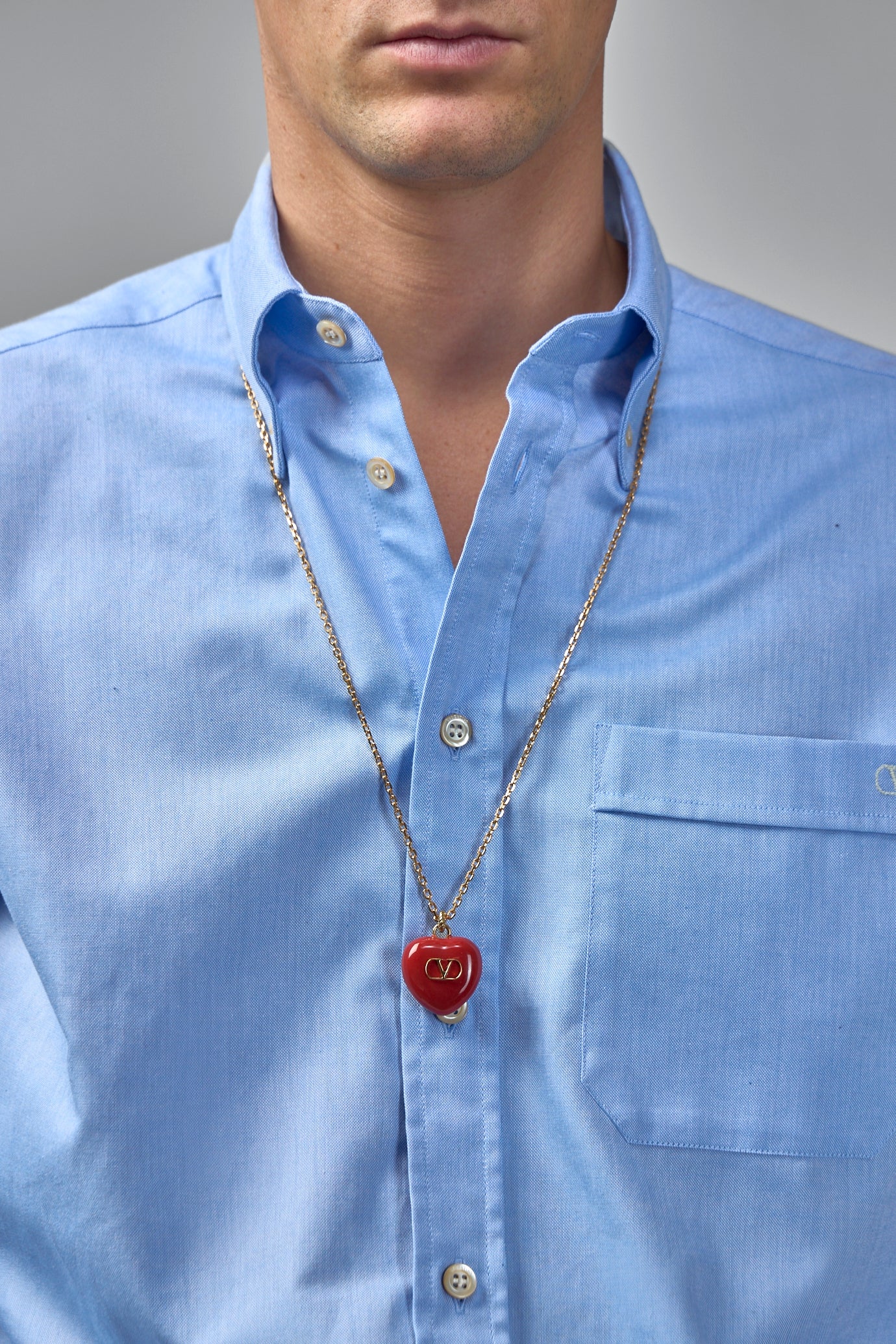 VLogo Signature Metal Necklace