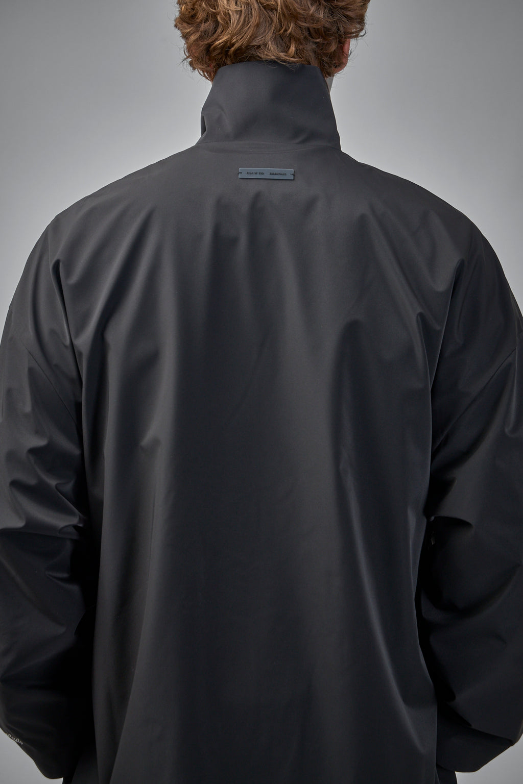 Sporty Nylon High Neck Jacket