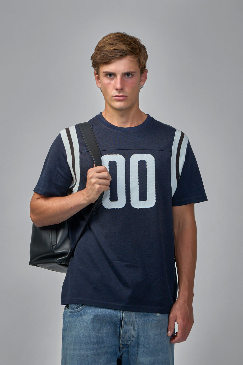 Regular Fit T-Shirt in Cotton and Viscose