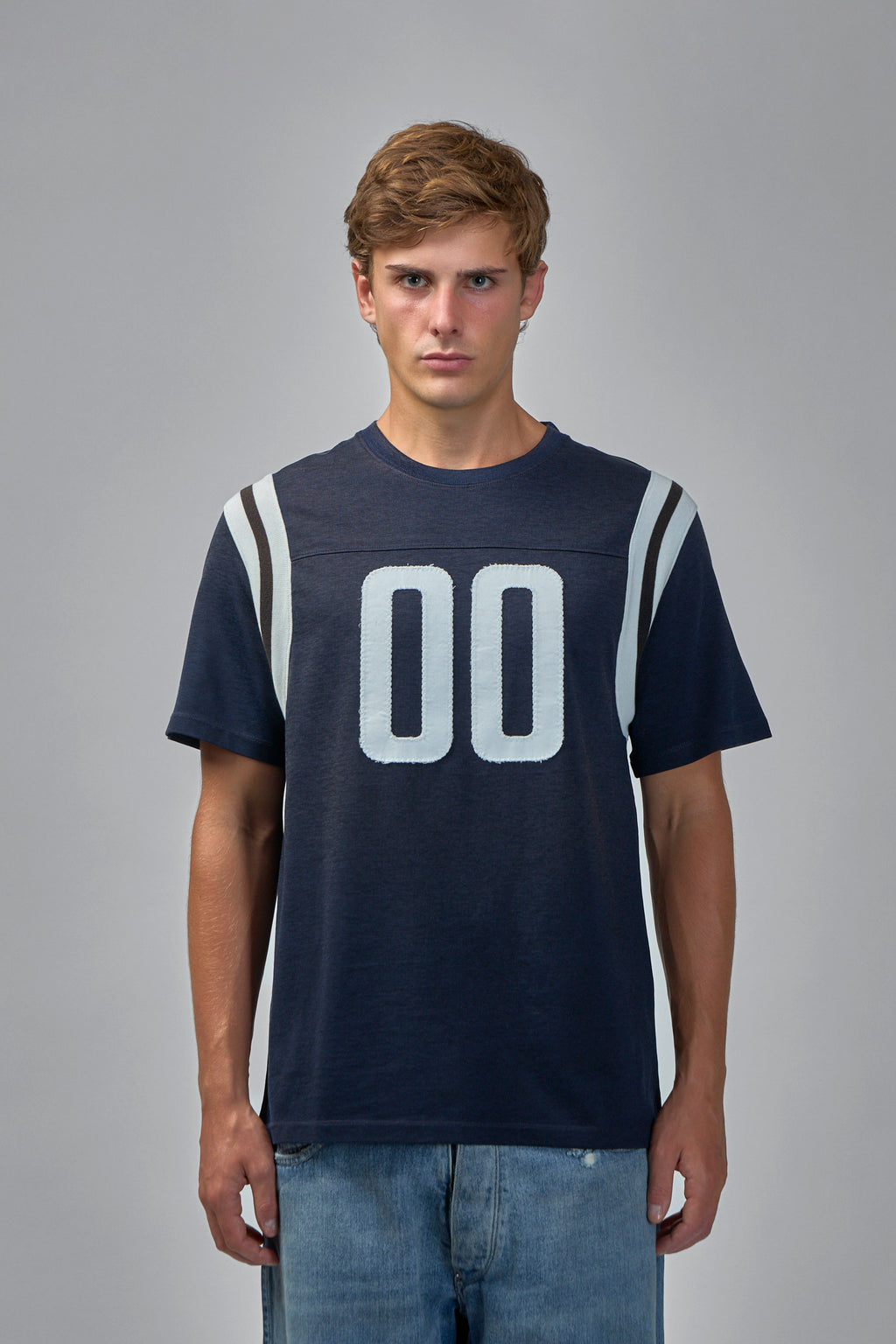 Regular Fit T-Shirt in Cotton and Viscose