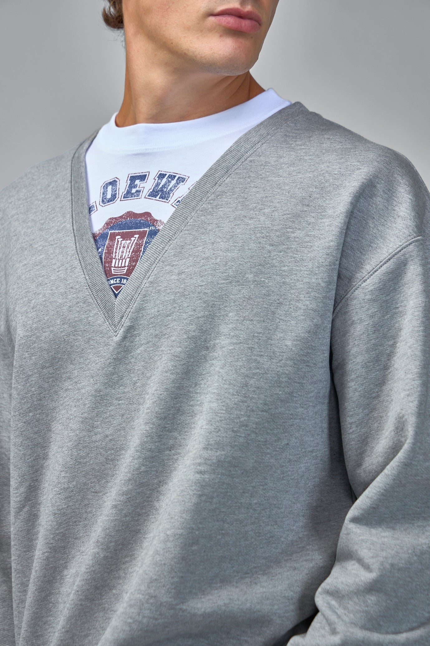 Sweatshirt in Cotton