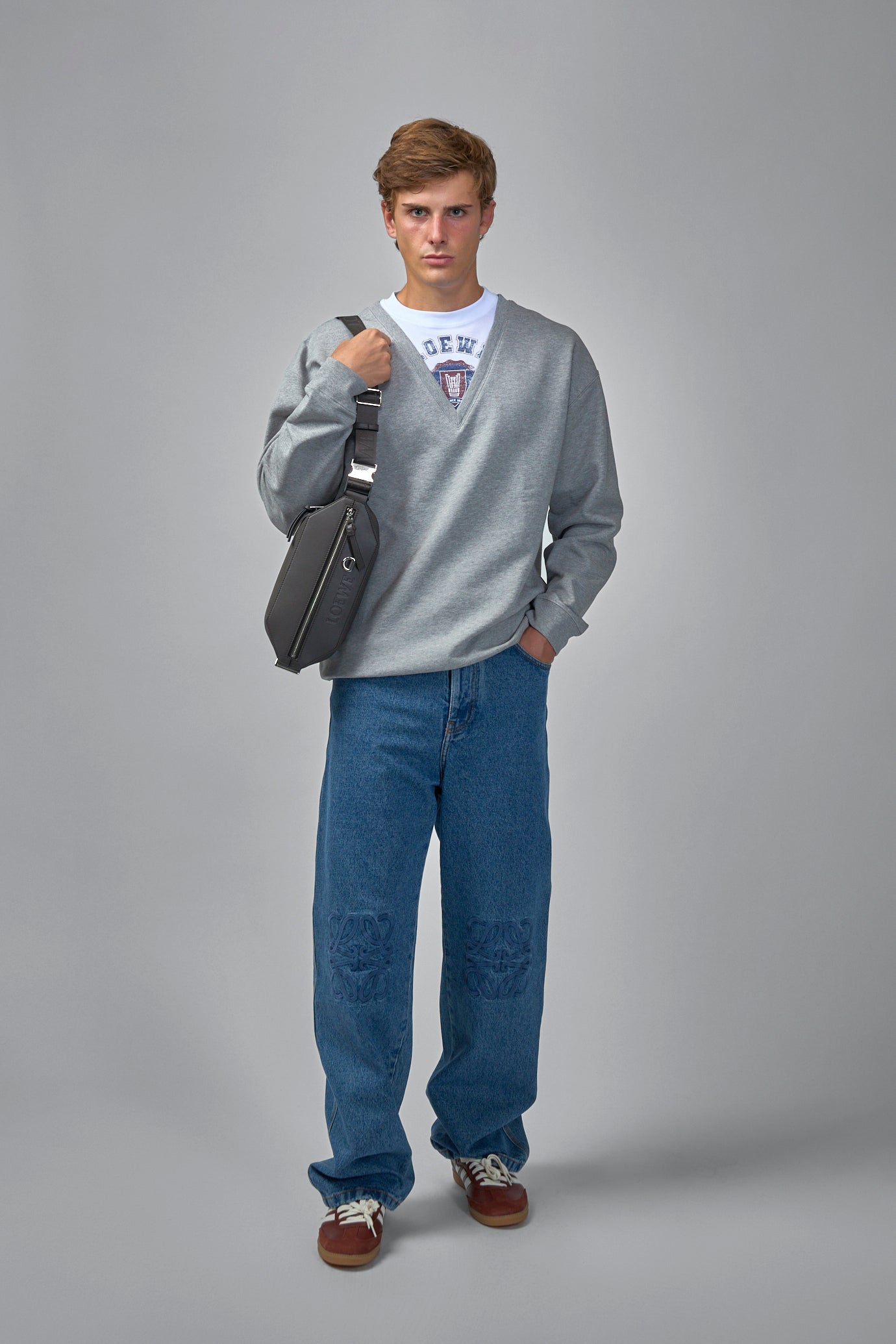 Sweatshirt in Cotton