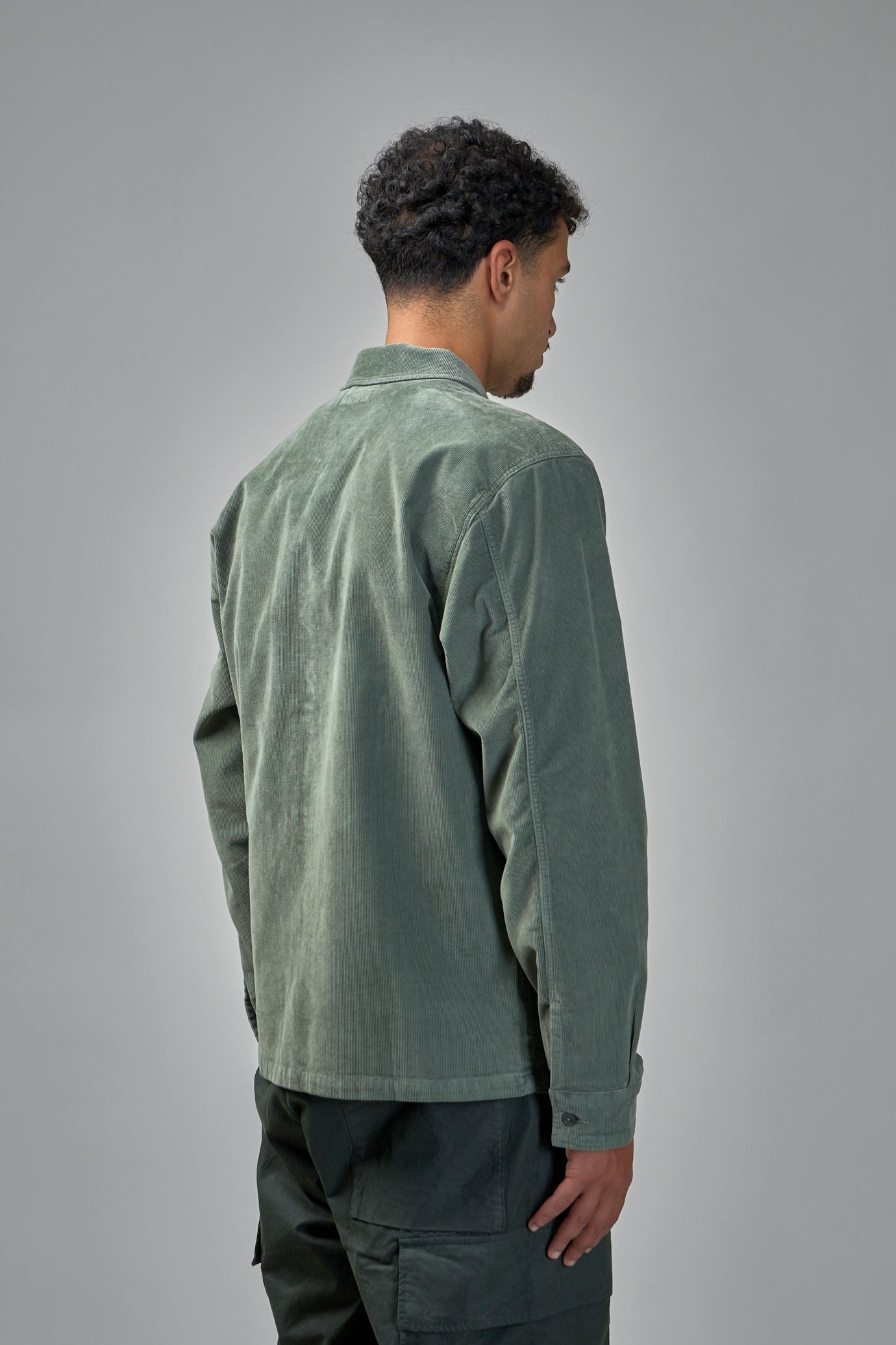 Corduroy Lens Button Overshirt
