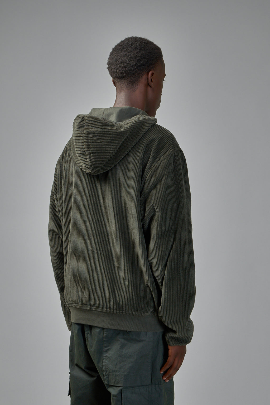 Corduroy Lens Zip Hoodie