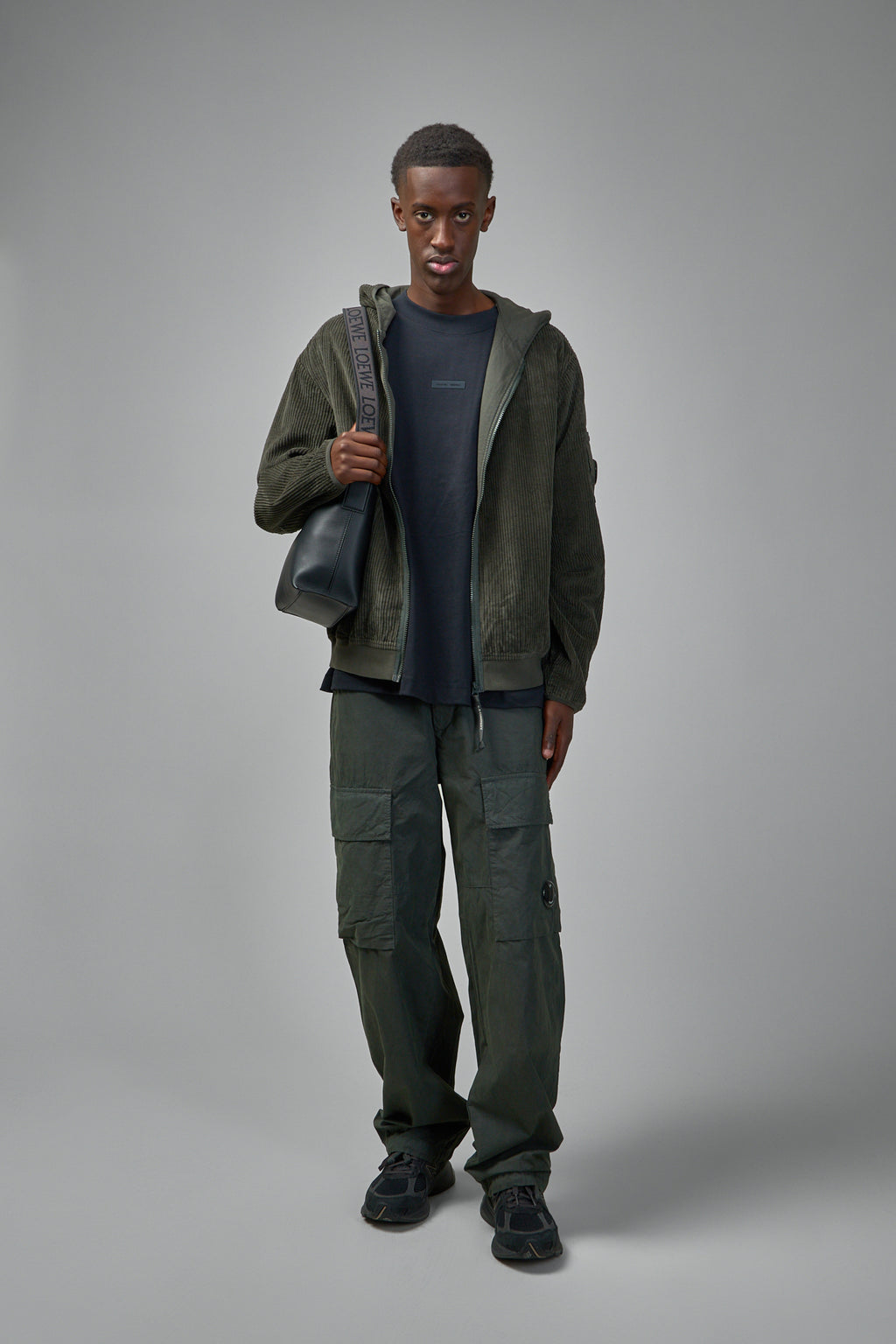 Corduroy Lens Zip Hoodie