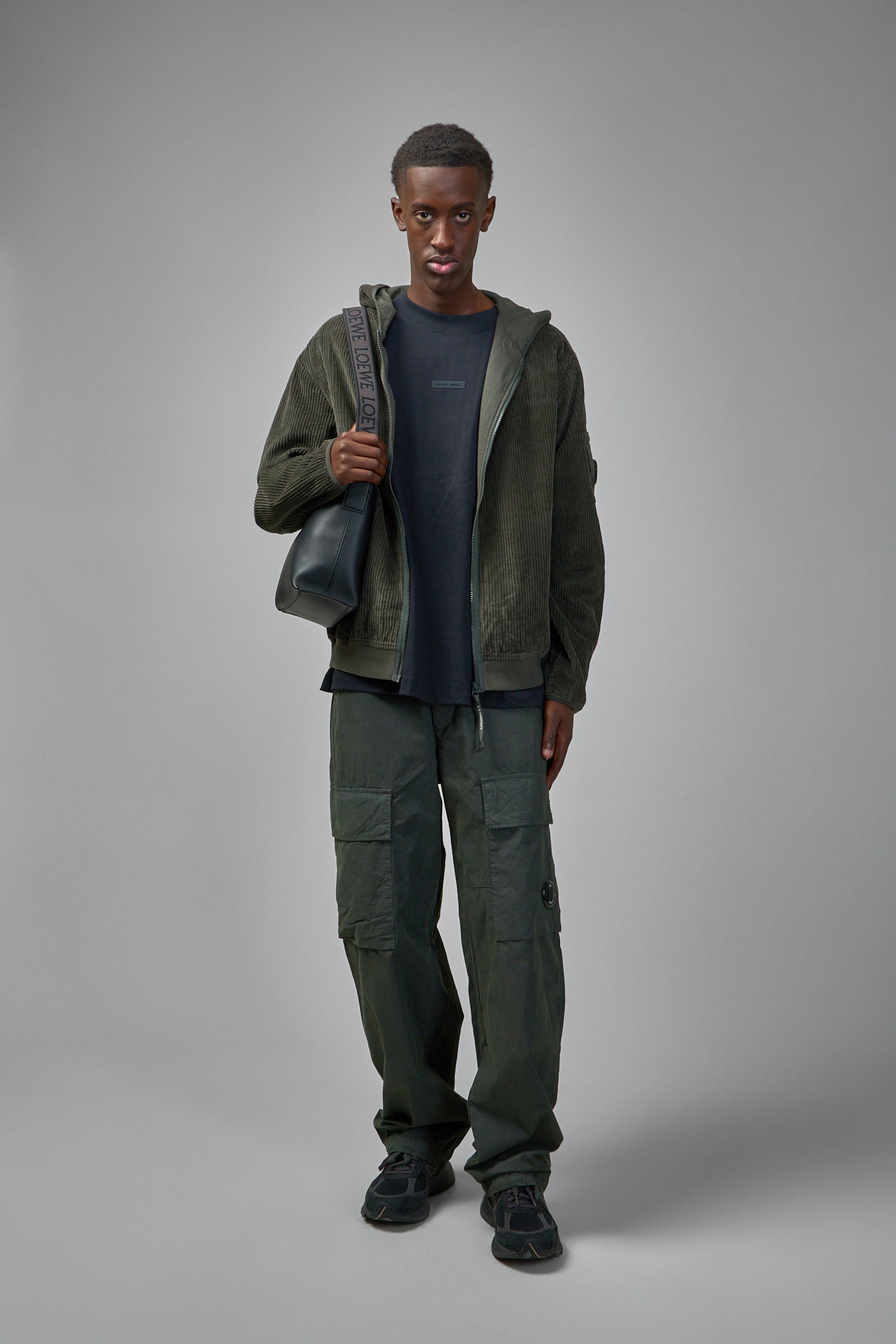 Corduroy Lens Zip Hoodie