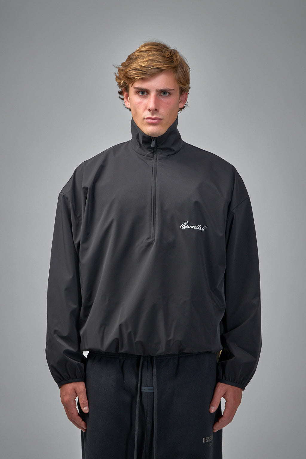Sporty Nylon Half-Zip