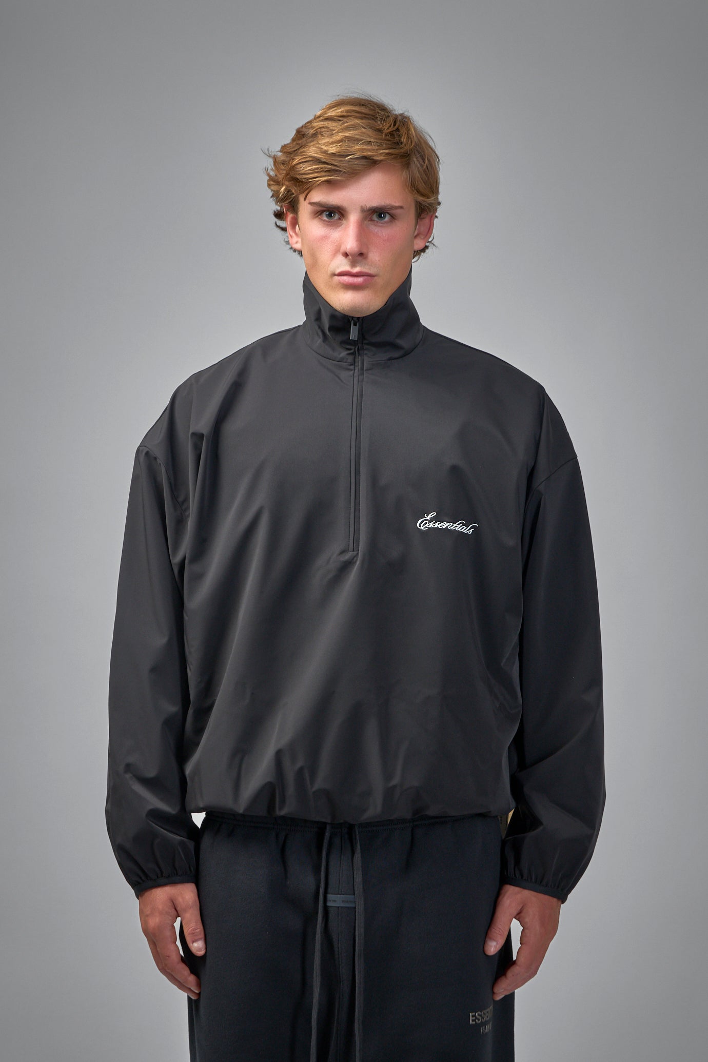 Sporty Nylon Half-Zip