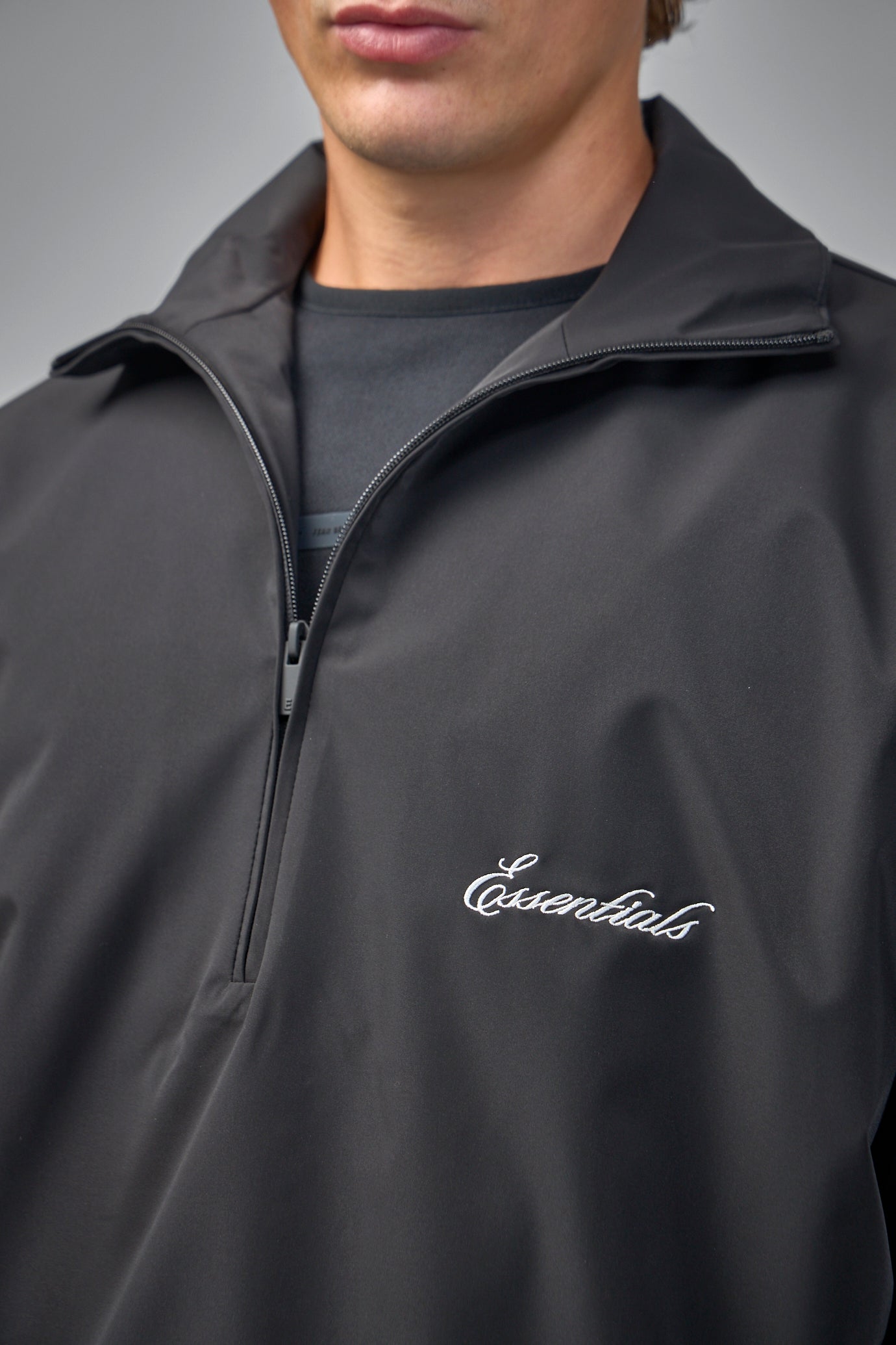 Sporty Nylon Half-Zip