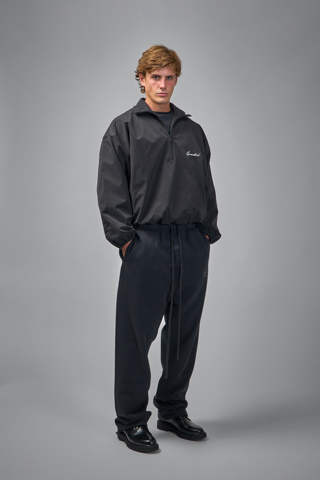 Sporty Nylon Half-Zip