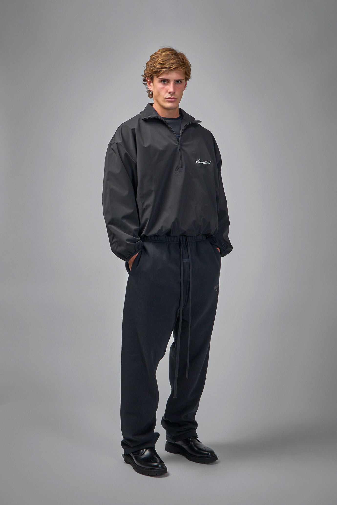 Sporty Nylon Half-Zip