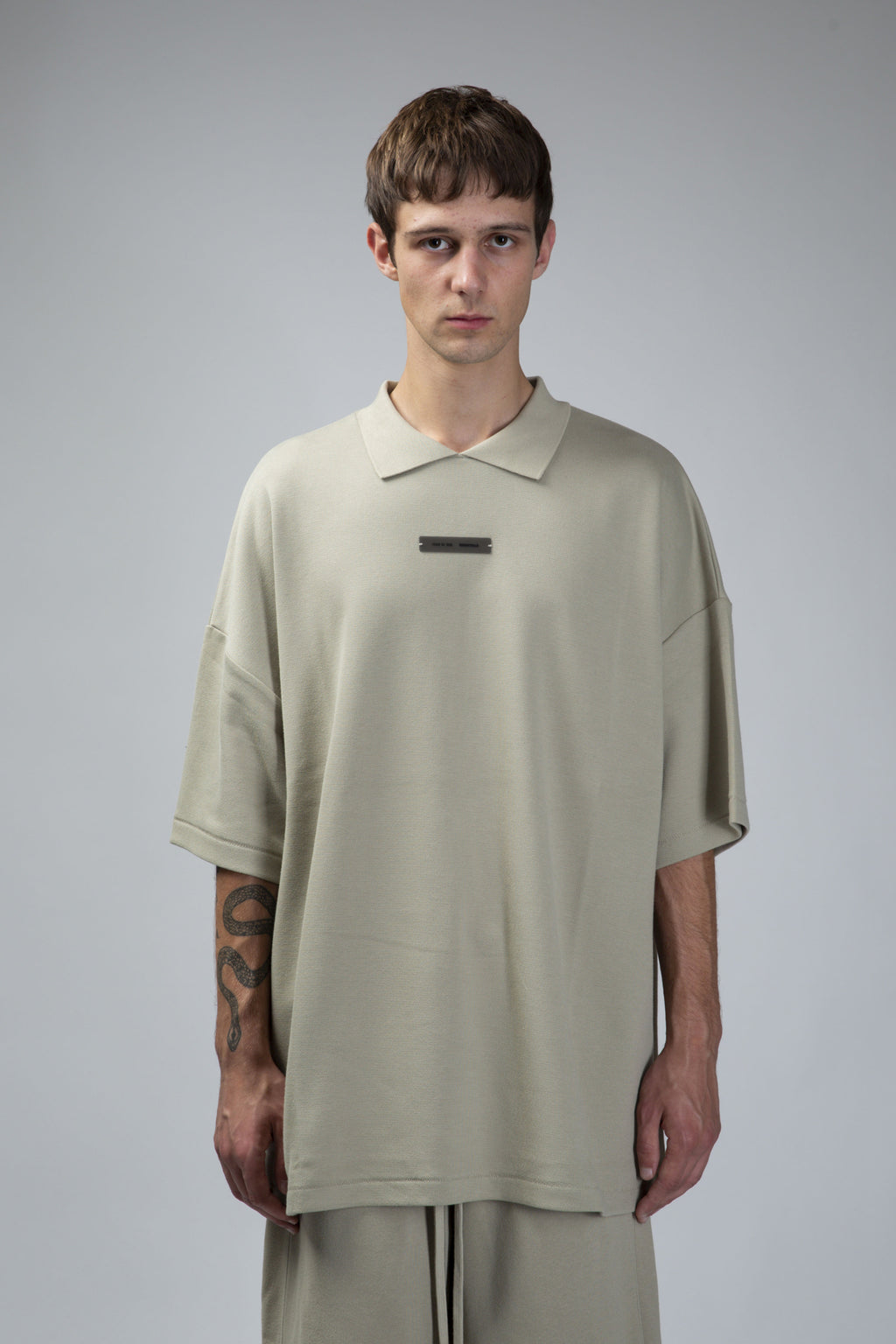 90s Fit Piquet SS Polo Abbey Stone