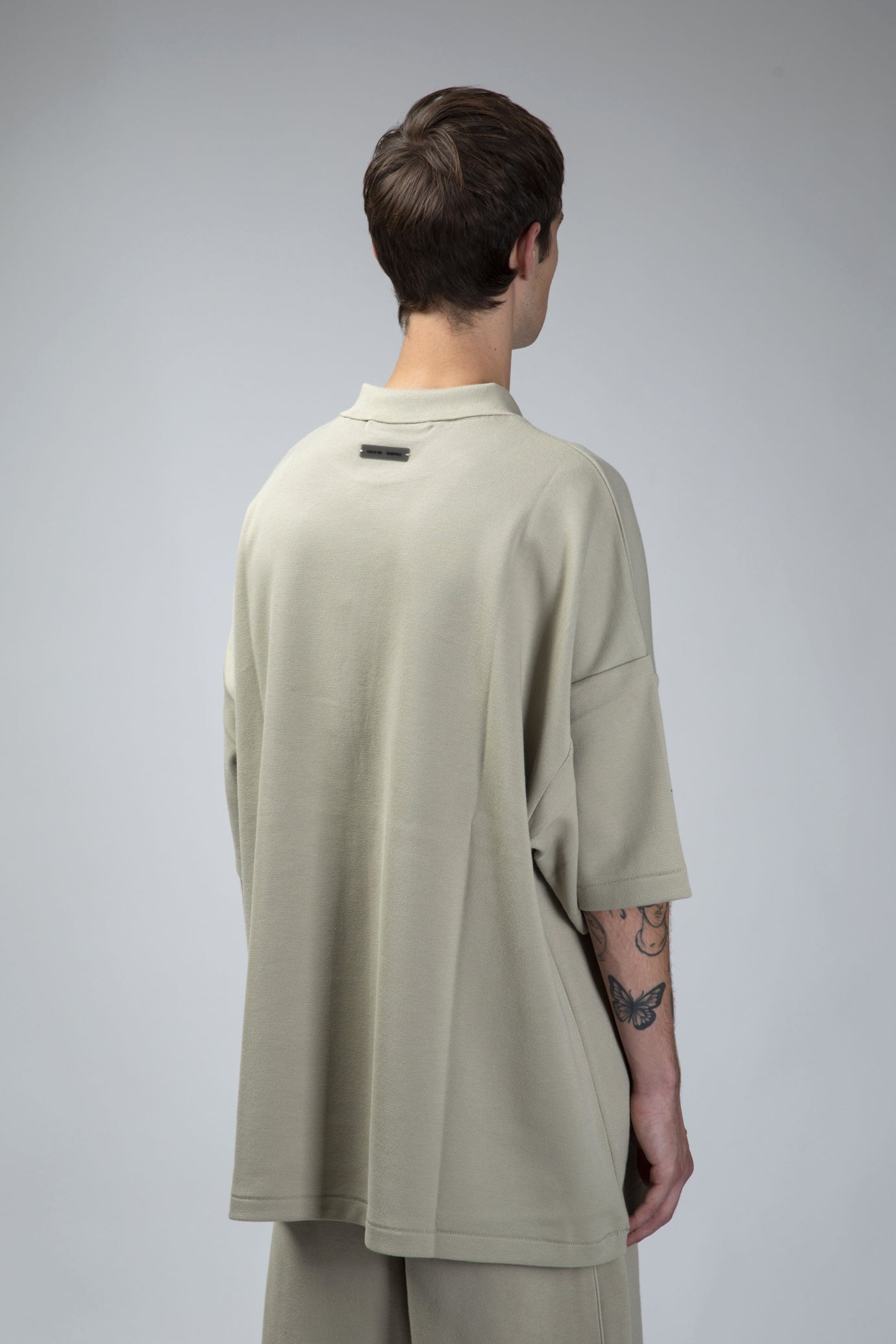 90s Fit Piquet SS Polo Abbey Stone