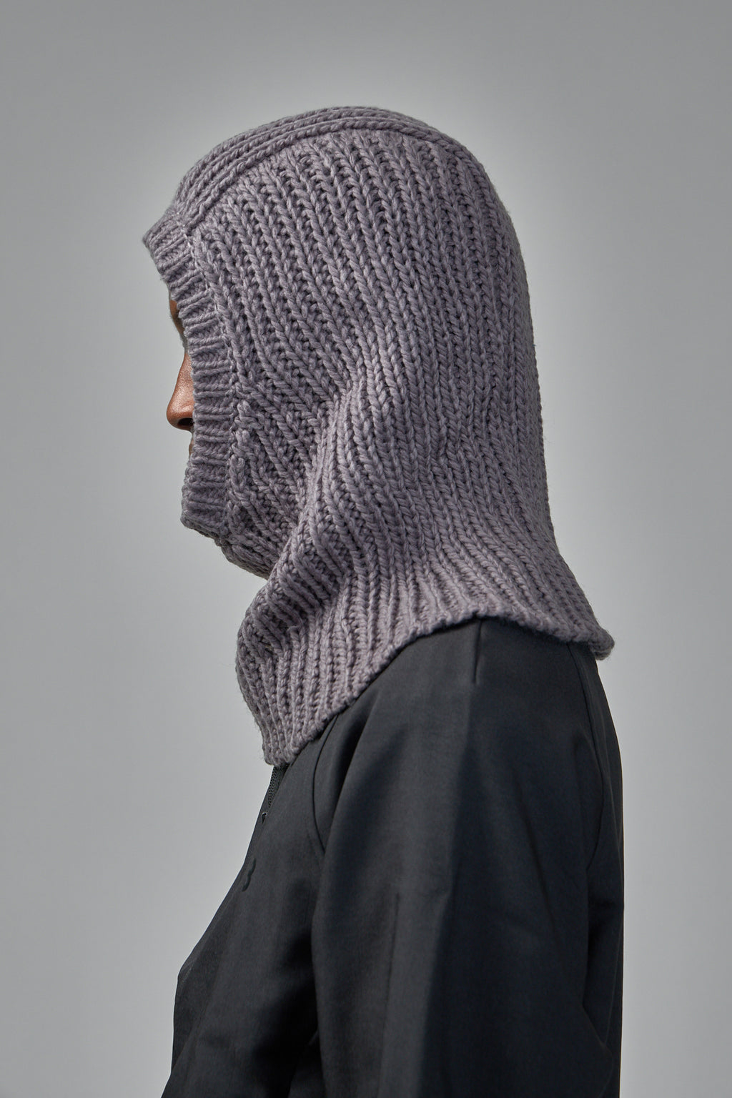 Knit Hood Granit