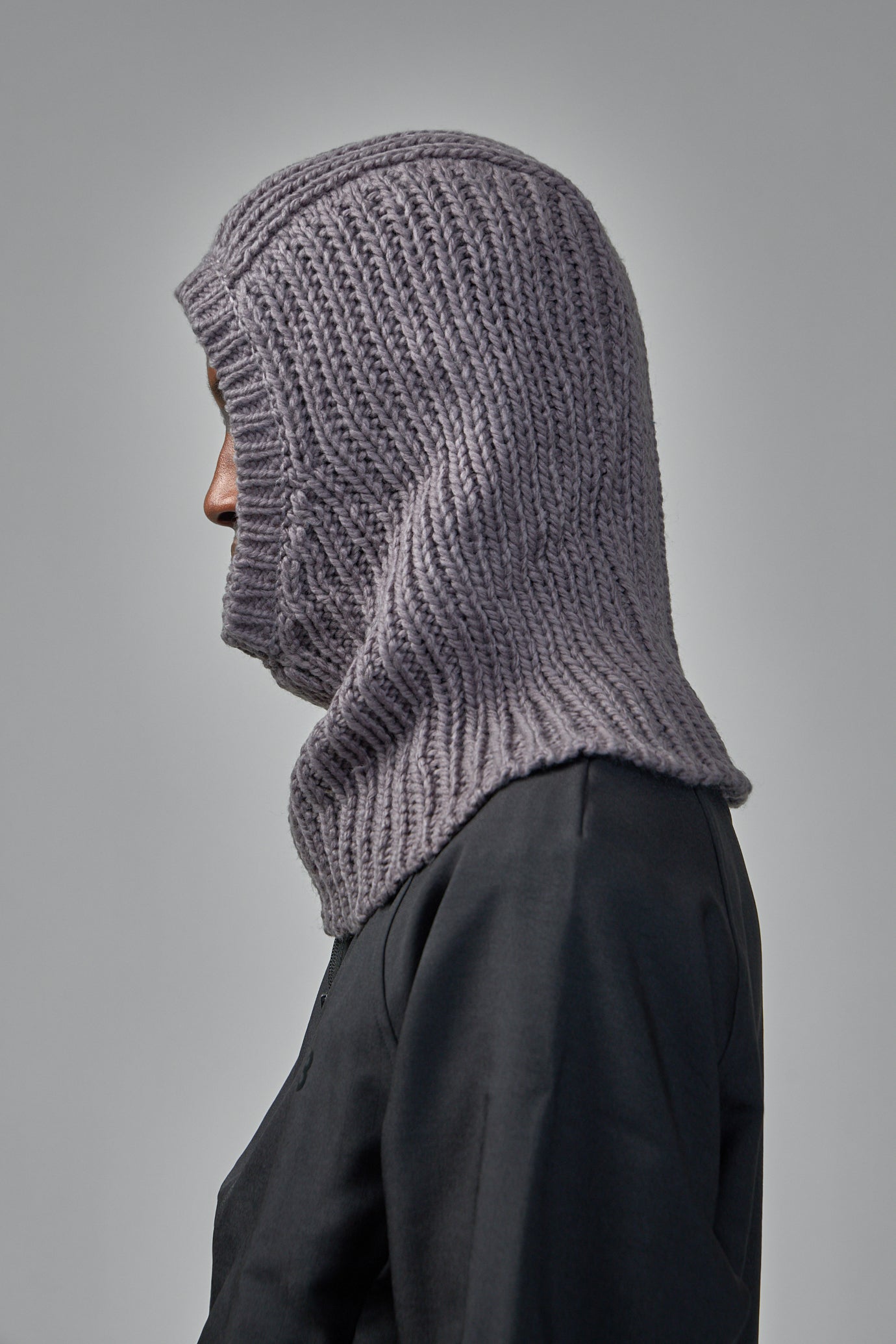 Knit Hood Granit