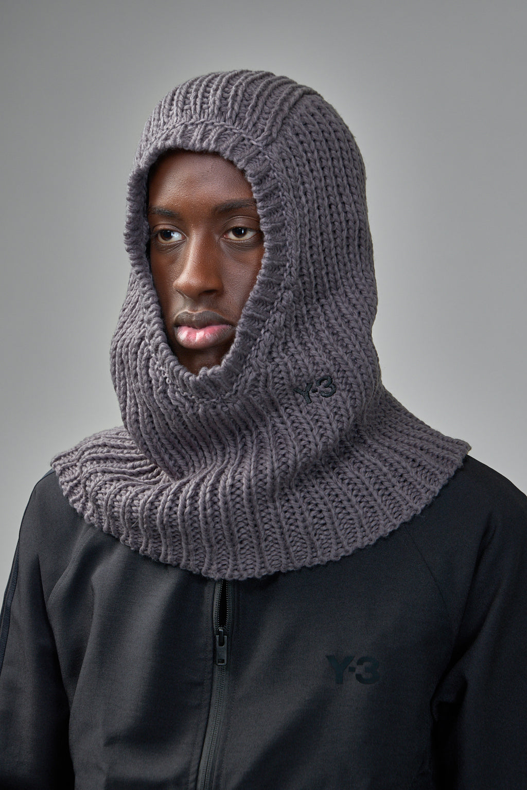Knit Hood Granit