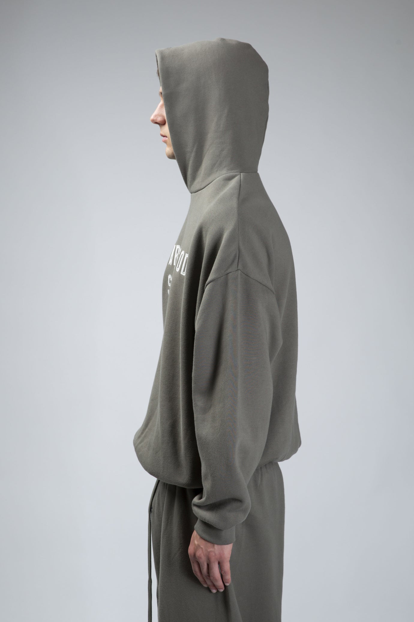 90s Fit Fleece Hoodie Moss