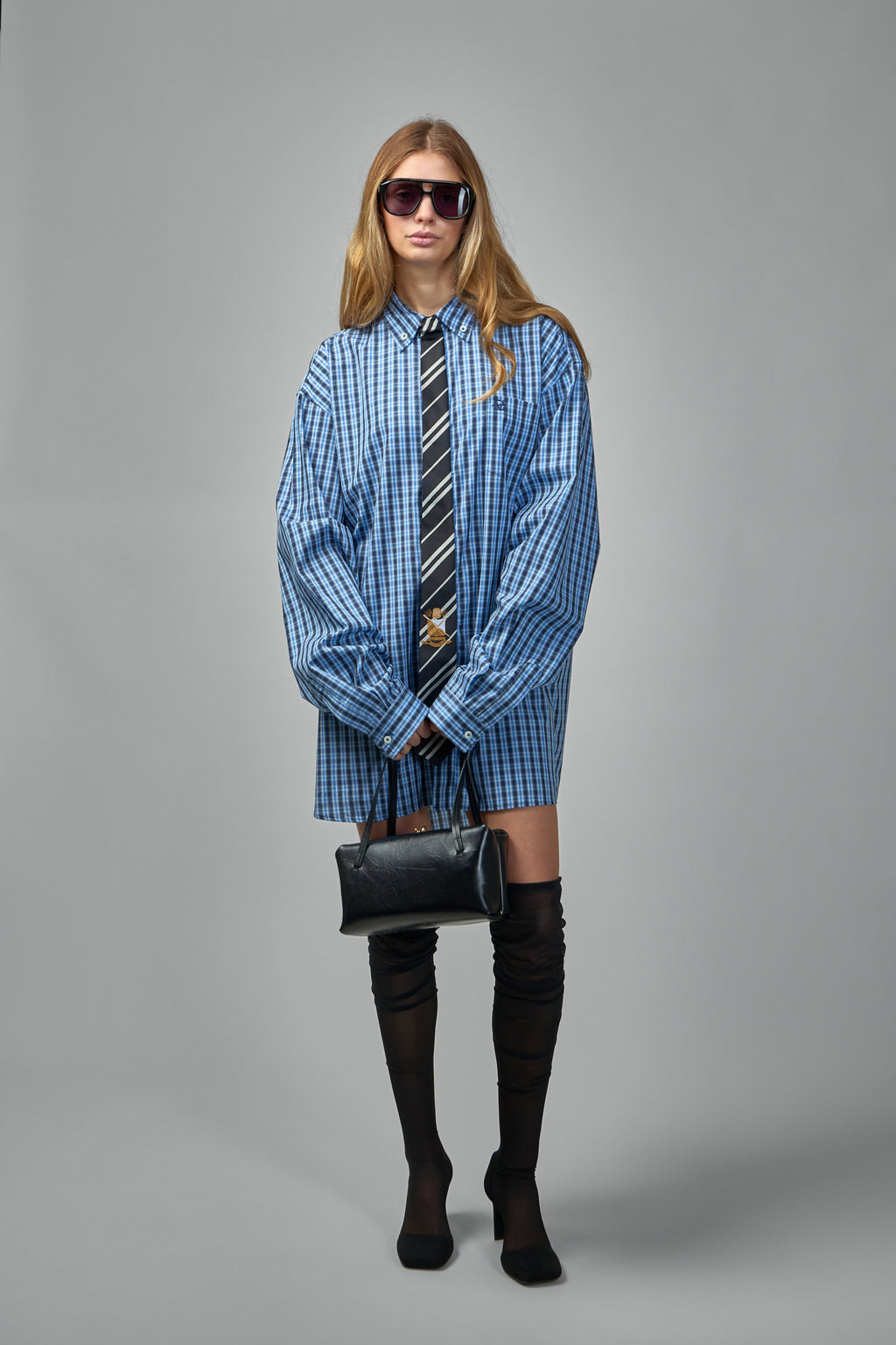 Tie Shirt with Sewn-In Tie