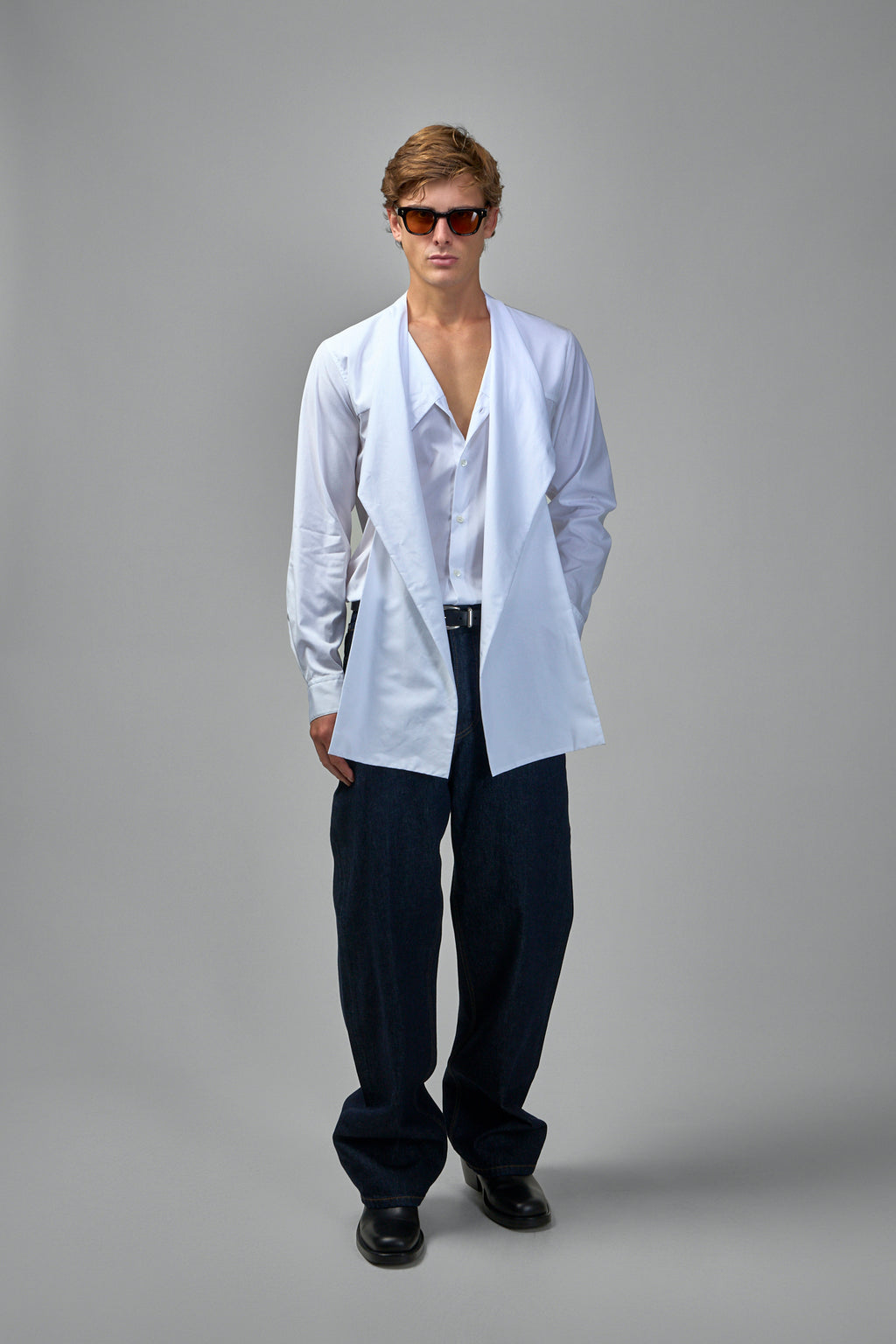 Curlbitt Bow Neck Cotton Poplin Shirt