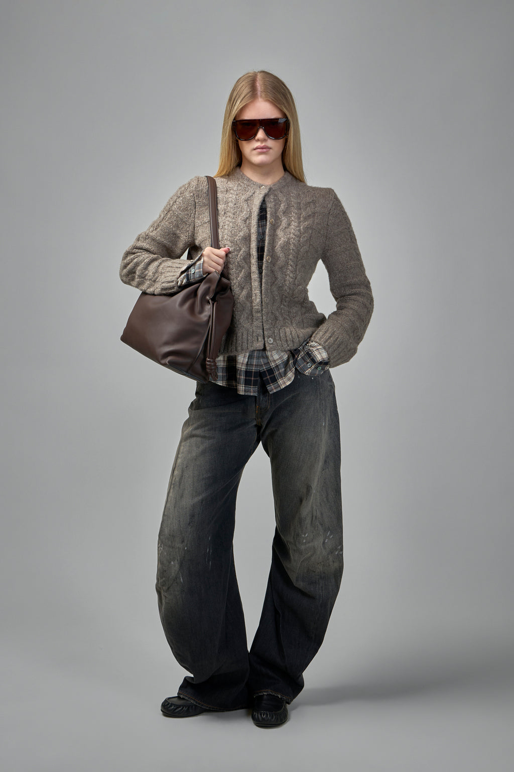 Fitted Layered Cardigan