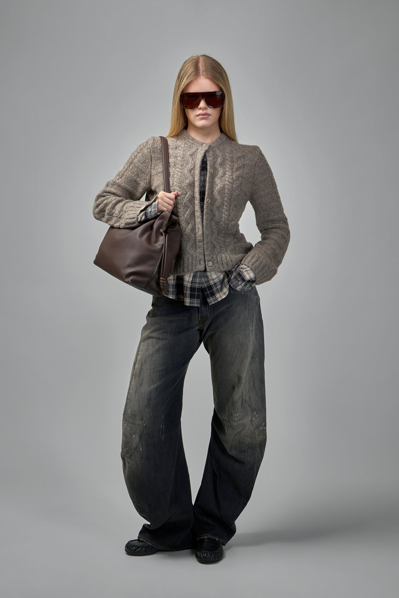 Fitted Layered Cardigan