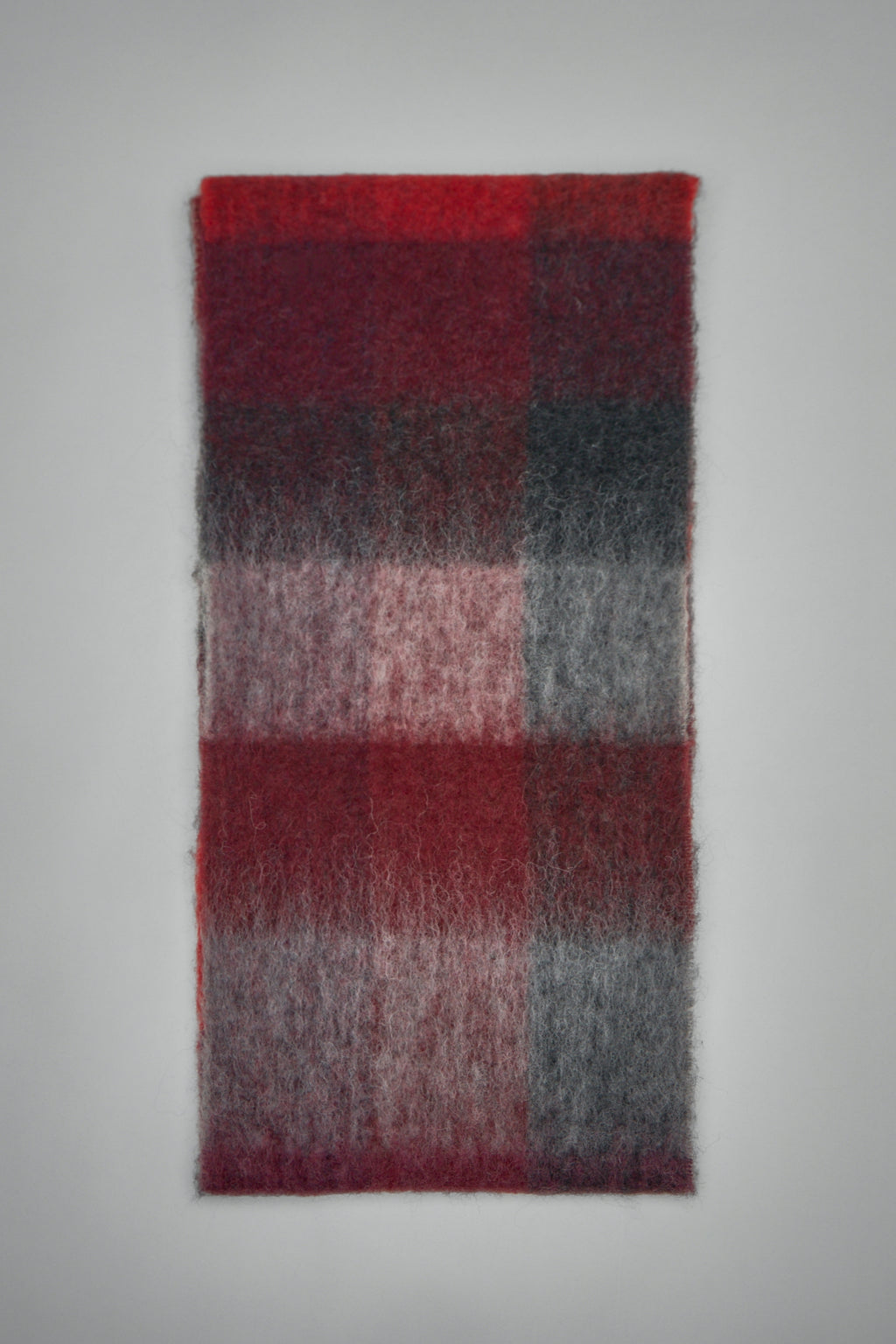 Mohair Checked Scarf